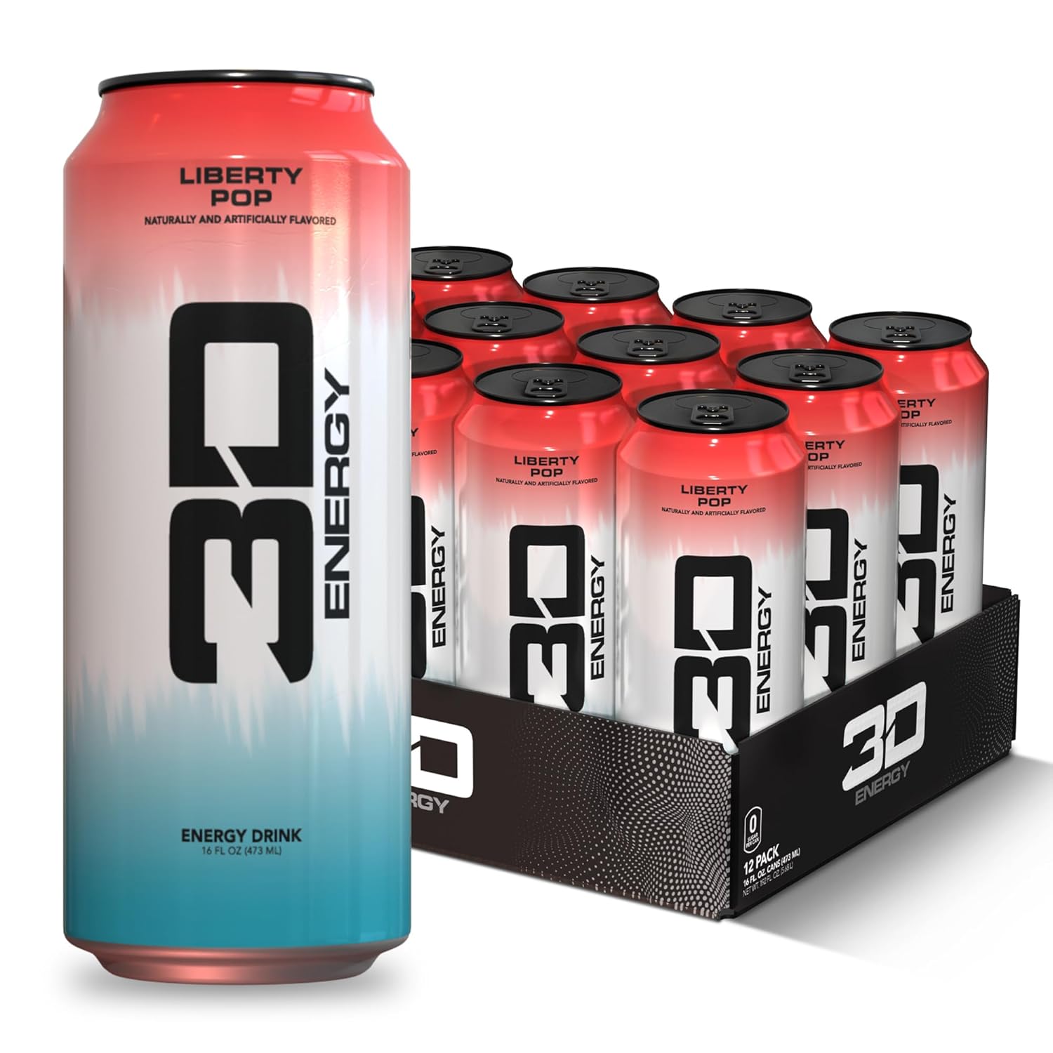 3D Energy Drink-Case (12 cans)-Liberty Pop-N101 Nutrition