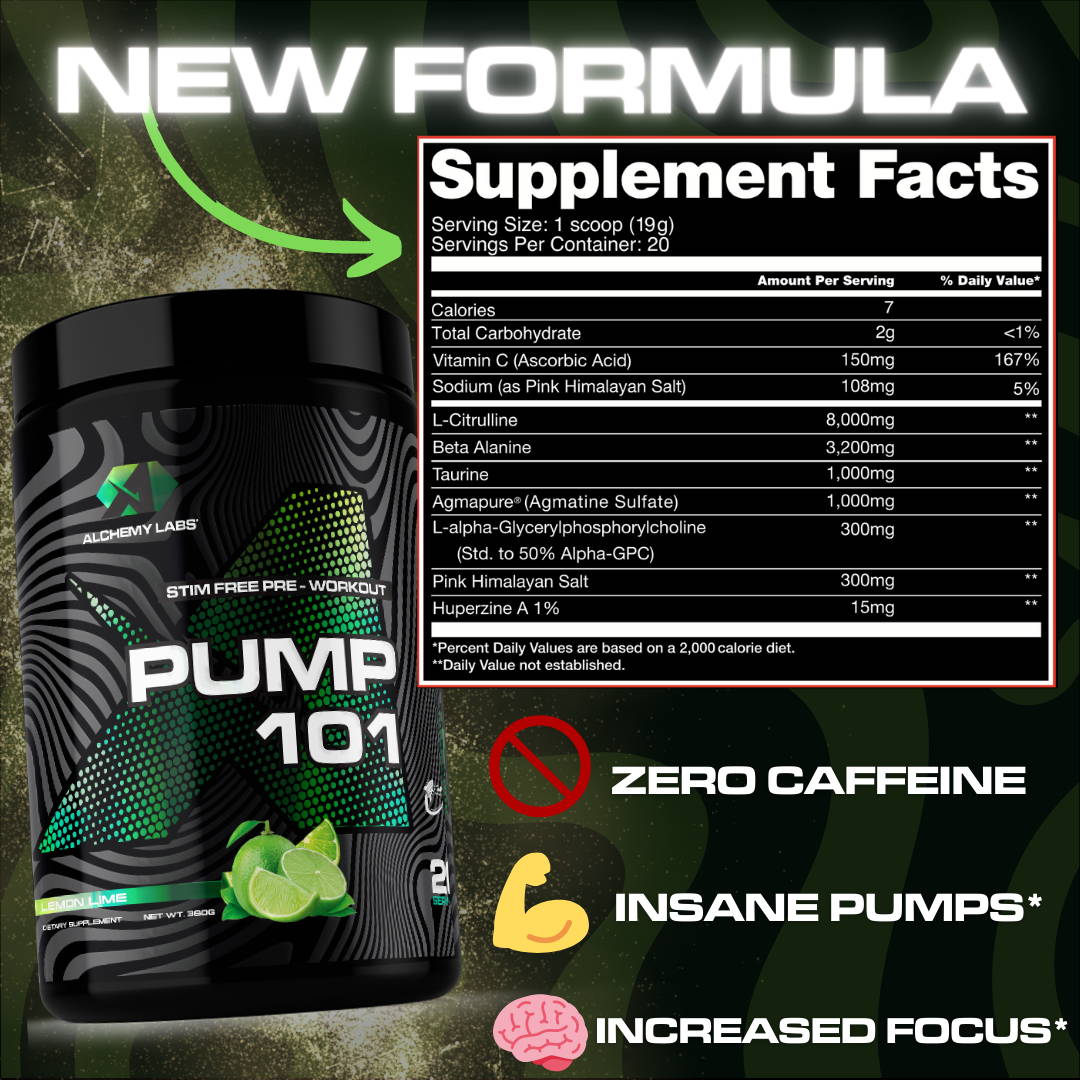Alchemy Labs PUMP 101 (New Formula)-N101 Nutrition
