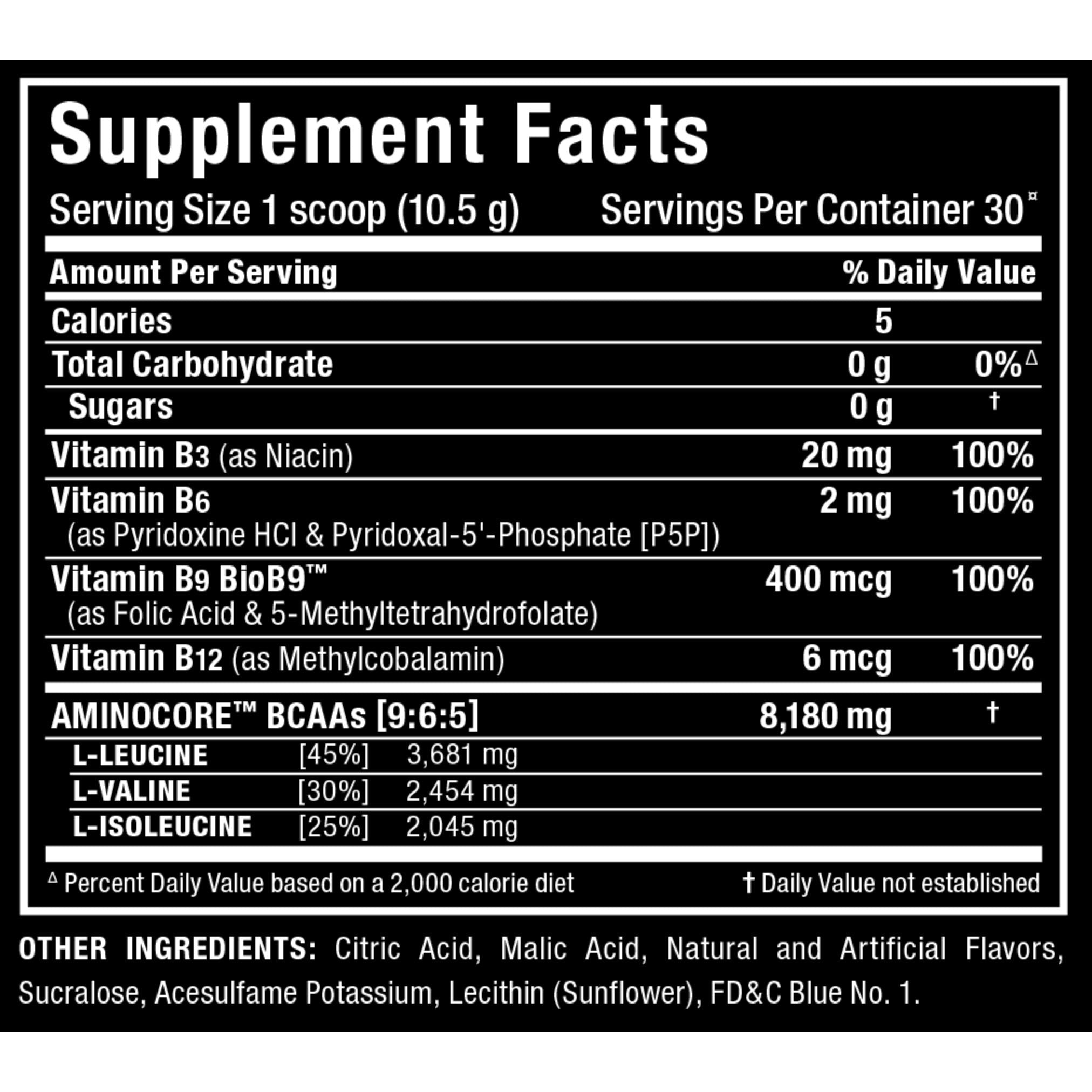 ALLMAX Aminocore BCAA-N101 Nutrition