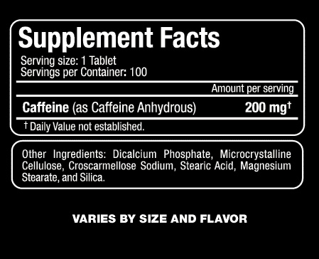 ALLMAX Caffeine 200 mg-N101 Nutrition