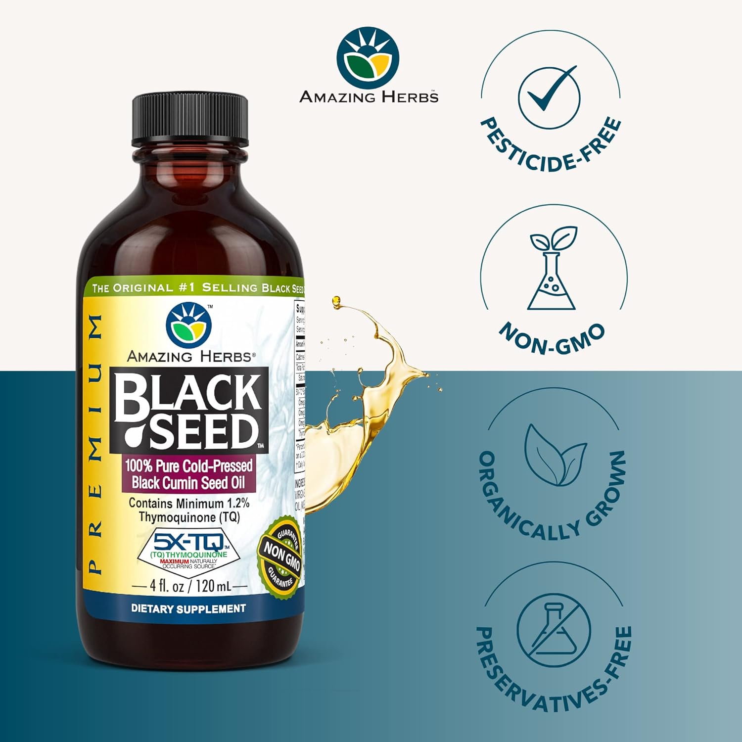 Amazing Herbs Premium Black Seed Oil-N101 Nutrition