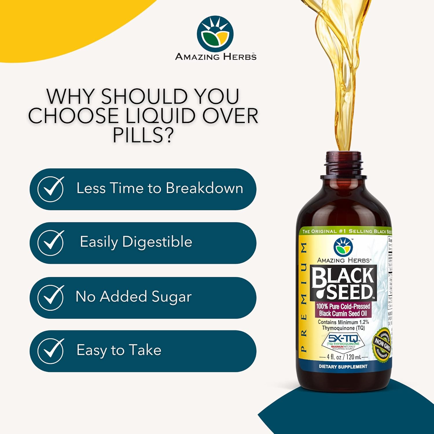 Amazing Herbs Premium Black Seed Oil-N101 Nutrition