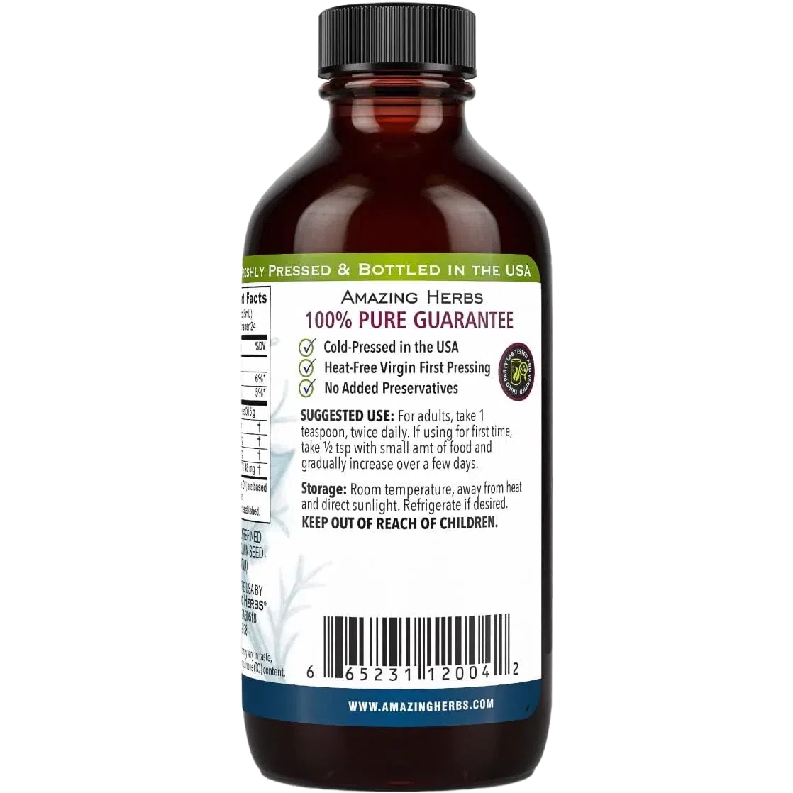 Amazing Herbs Premium Black Seed Oil-N101 Nutrition