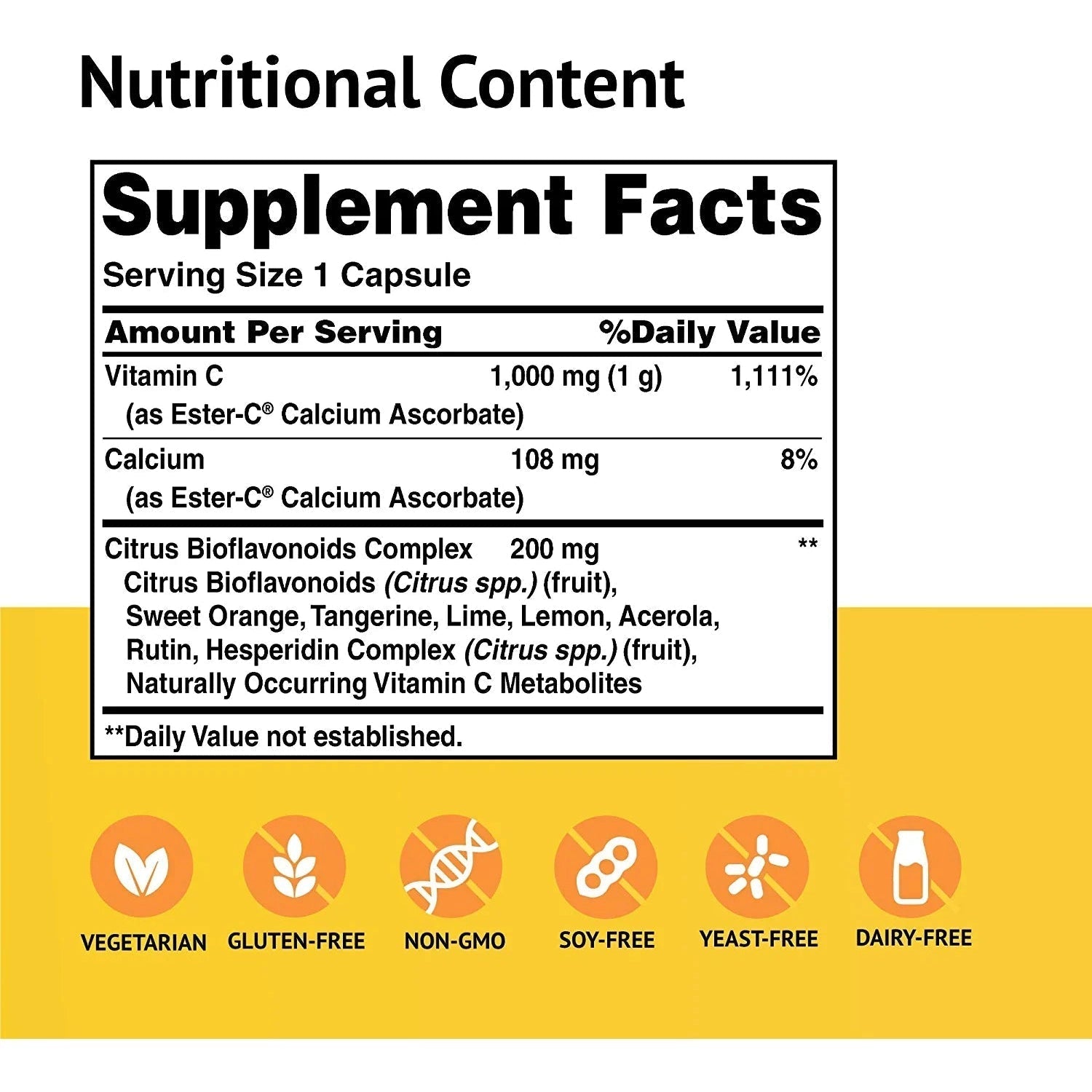 American Health Ester-C 1000 mg with Citrus Bioflavonoids-N101 Nutrition