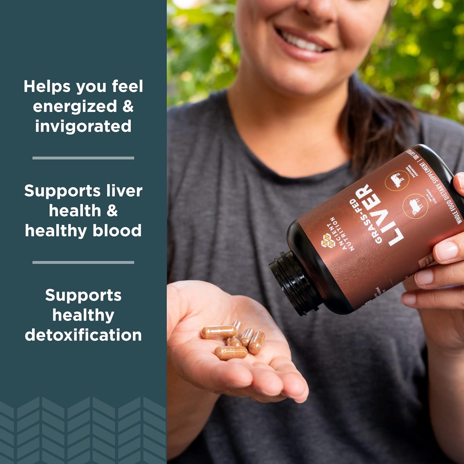 Ancient Nutrition Grass-Fed Liver-N101 Nutrition