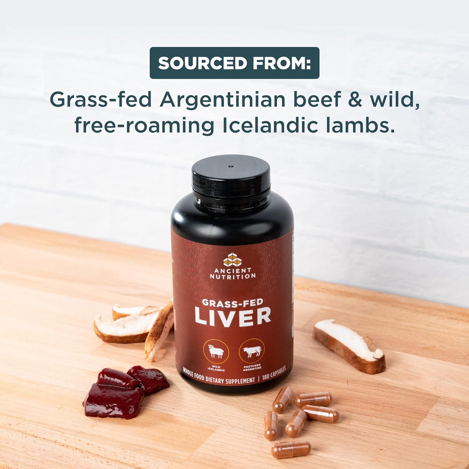 Ancient Nutrition Grass-Fed Liver-N101 Nutrition