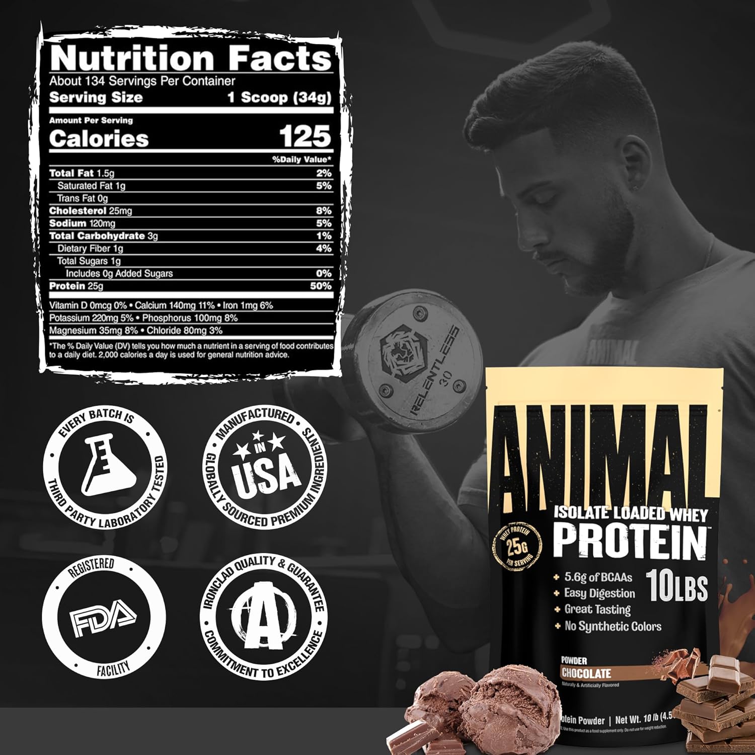 Animal Isolate Loaded Whey Protein-N101 Nutrition