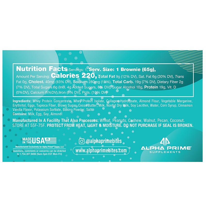AP Prime Bites Protein Brownies-N101 Nutrition