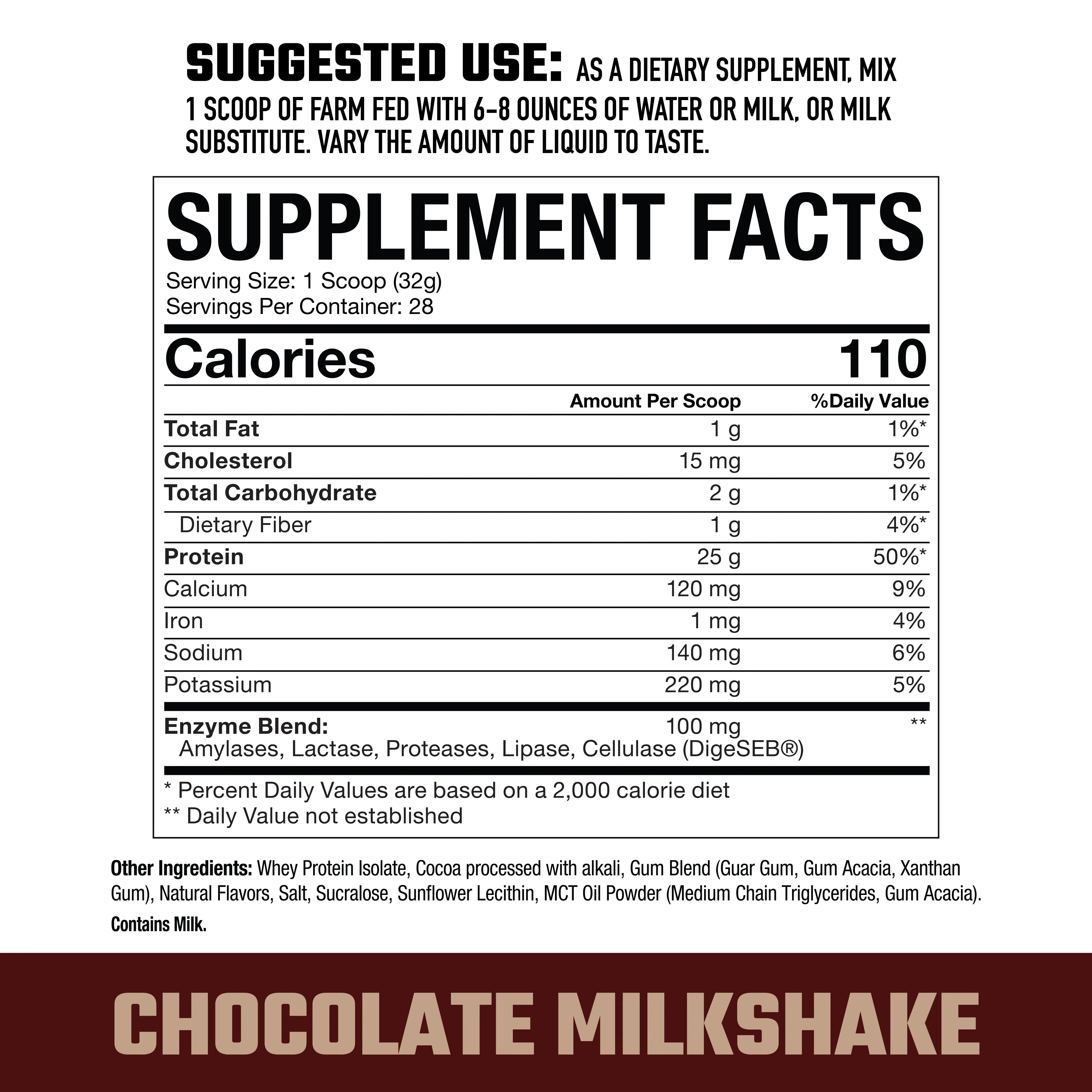 Axe & Sledge FARM FED 100% Whey Protein Isolate-N101 Nutrition