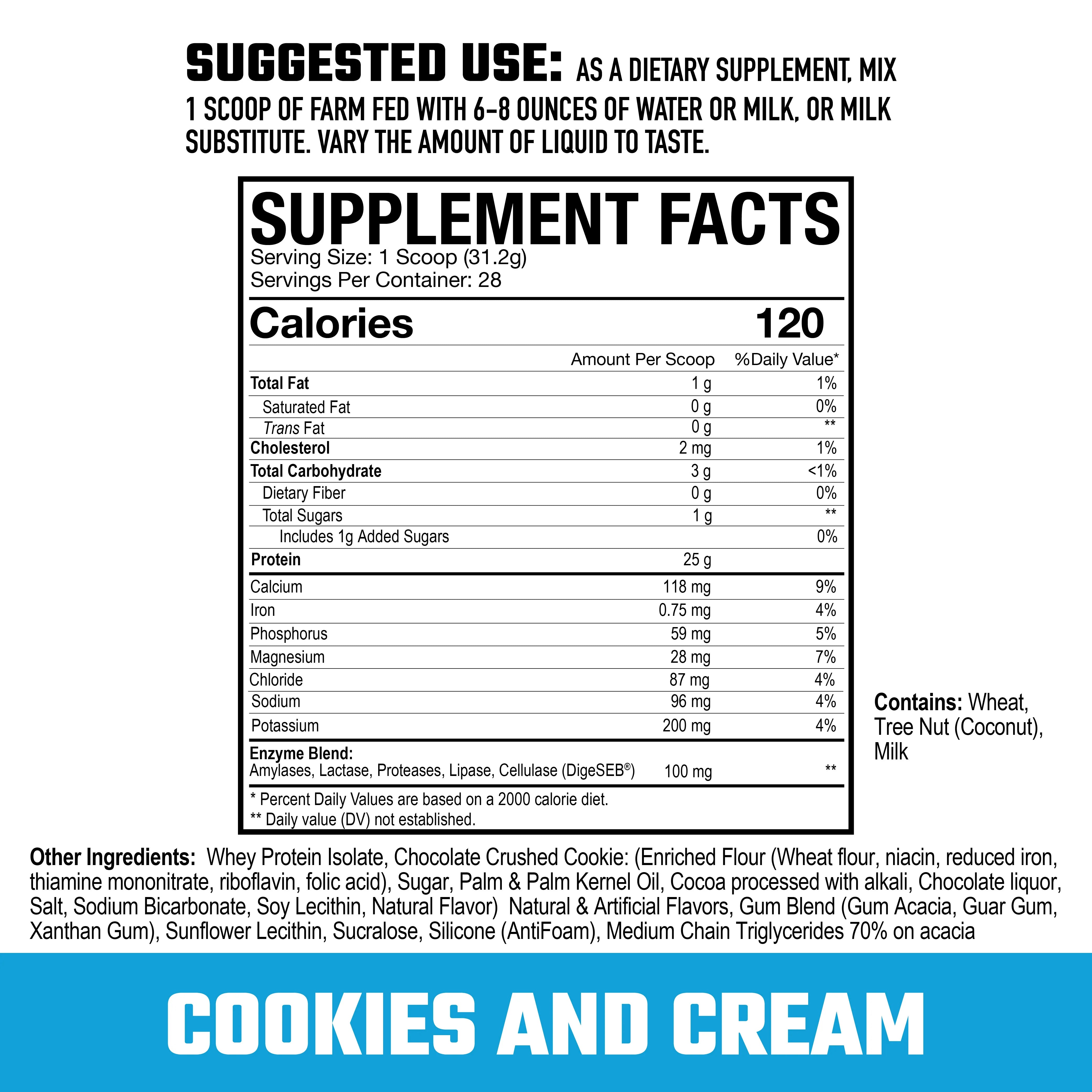 Axe & Sledge FARM FED 100% Whey Protein Isolate-N101 Nutrition