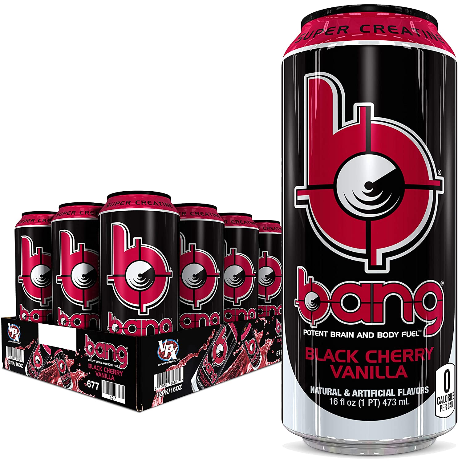 Bang Energy Drink-Case (12 cans)-Black Cherry Vanilla-N101 Nutrition
