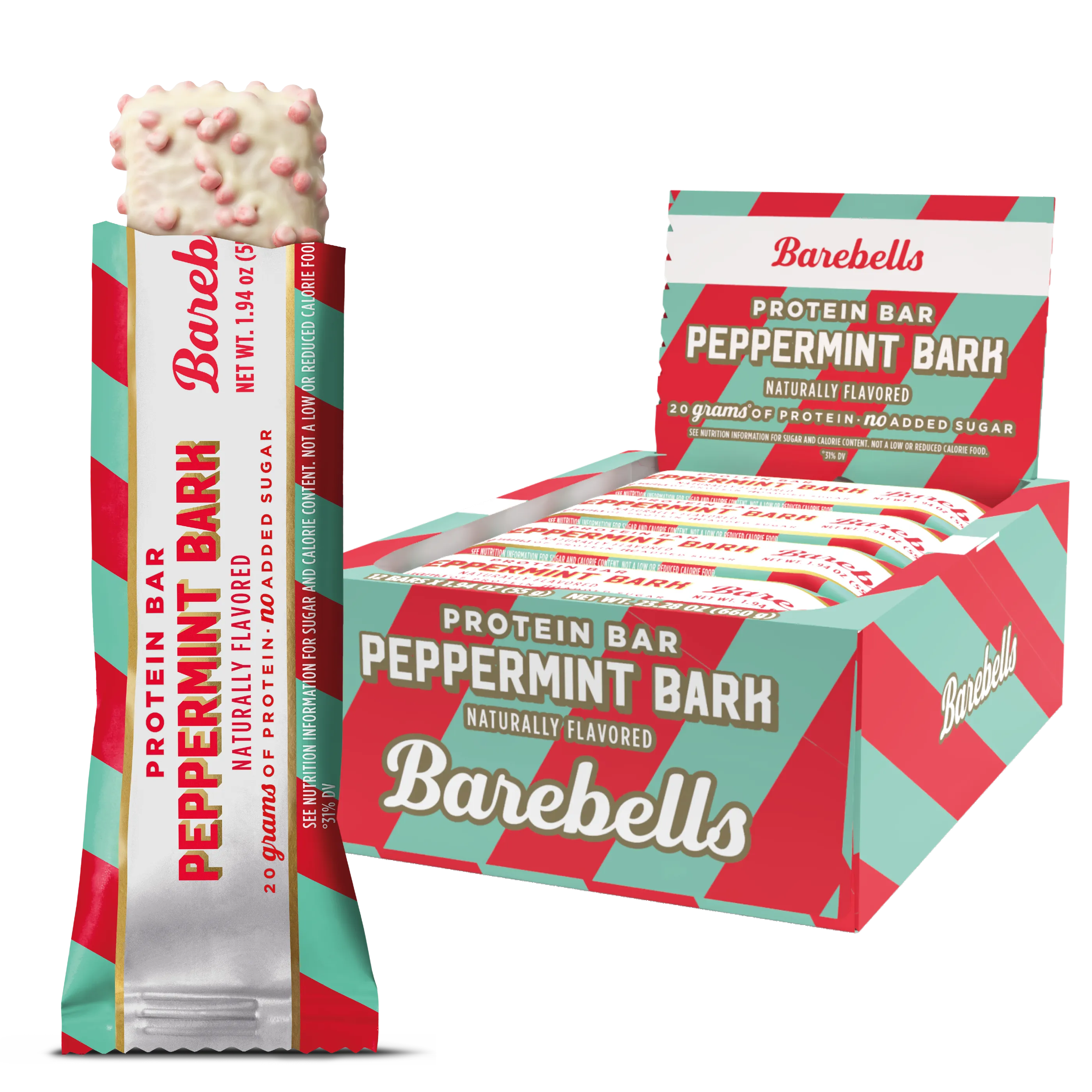 Barebells Protein Bars-Box (12 bars)-Peppermint Bark-N101 Nutrition