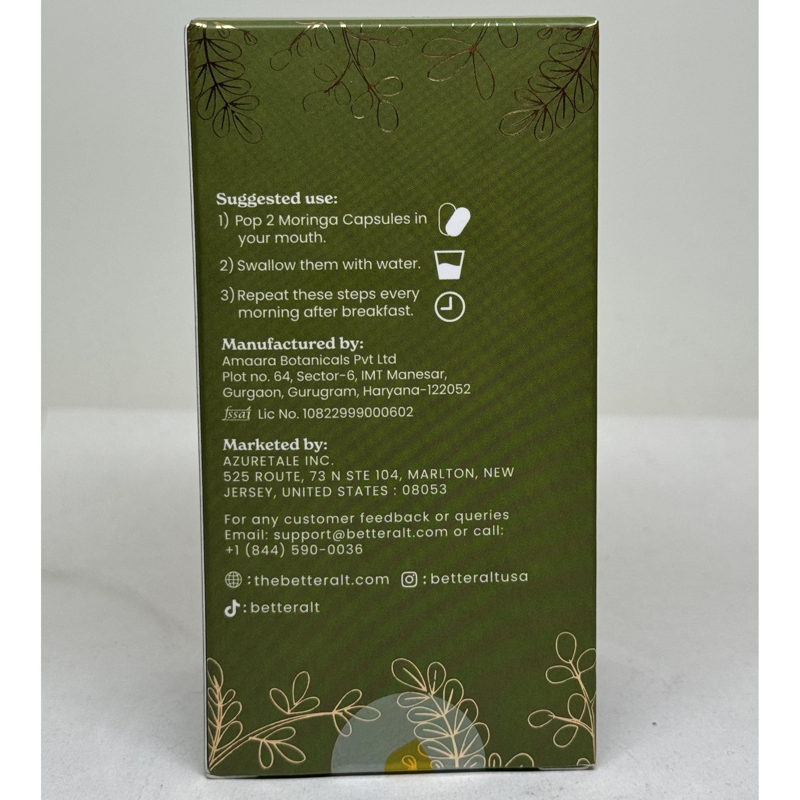 BetterAlt Moringa Capsules-N101 Nutrition