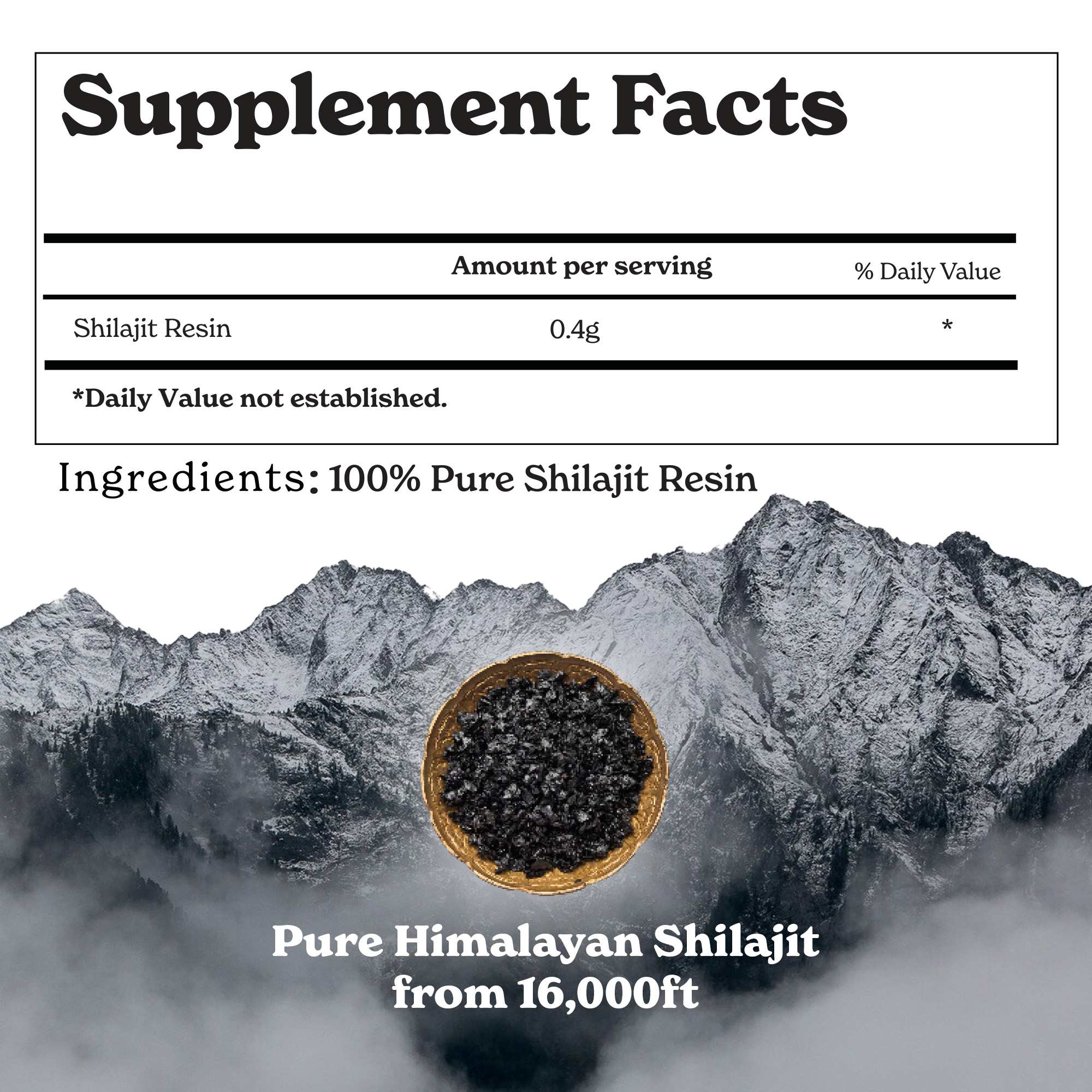 BetterAlt Pure Himalayan Shilajit Resin-N101 Nutrition
