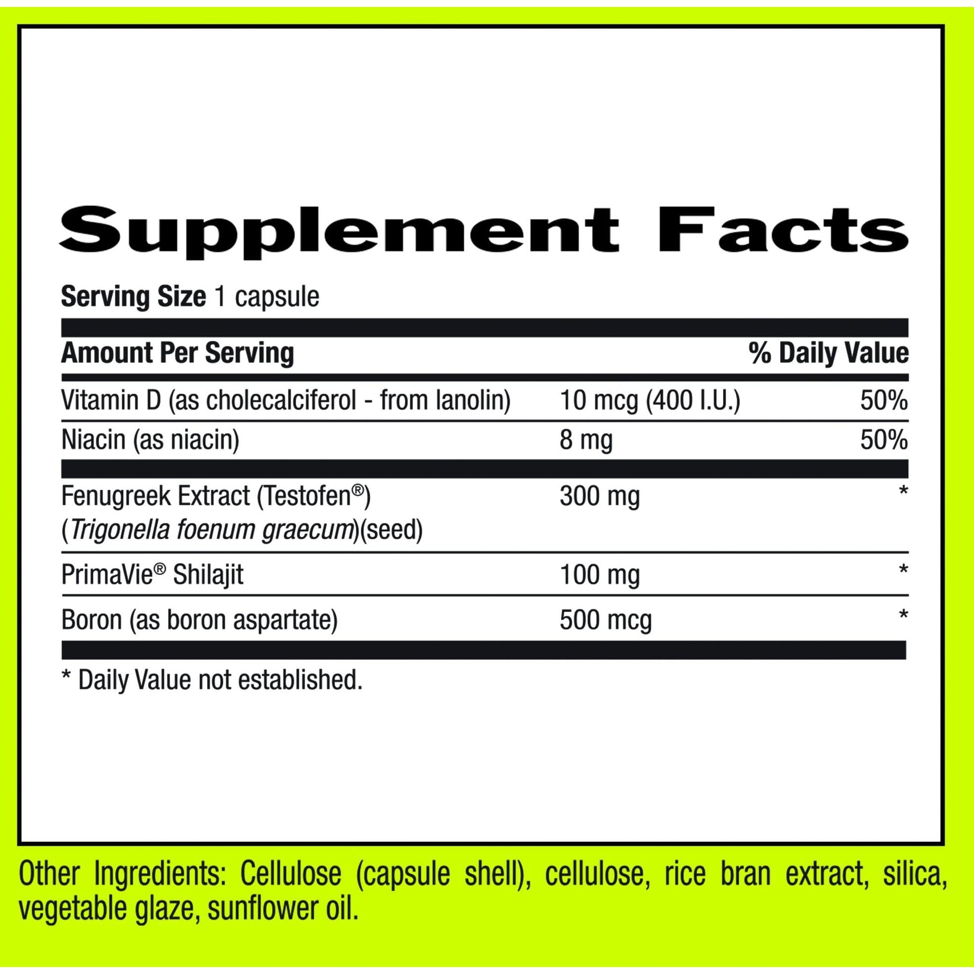 Biochem TEST Natural Testosterone Booster-N101 Nutrition