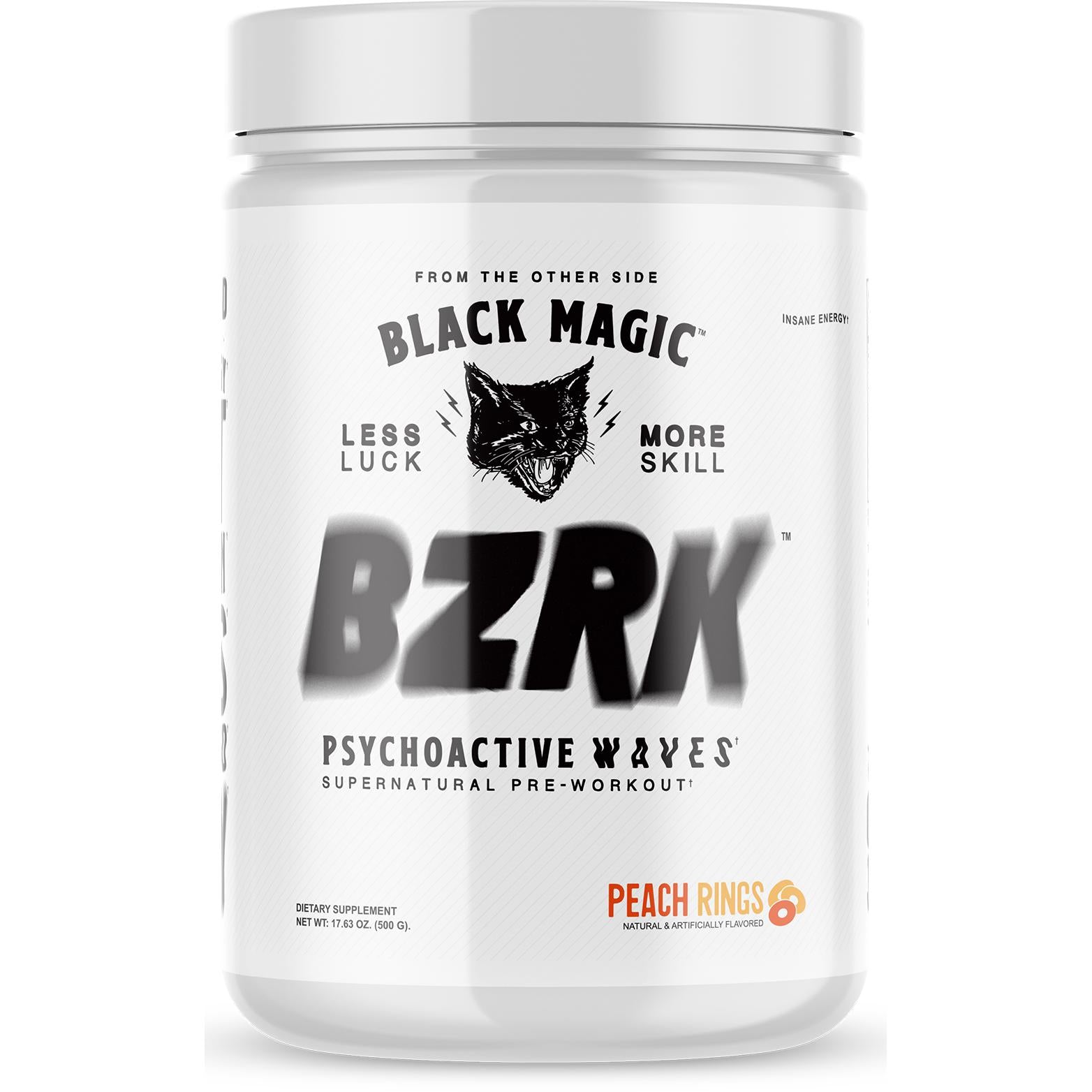 Black Magic BZRK-25 servings-Peach Rings-N101 Nutrition