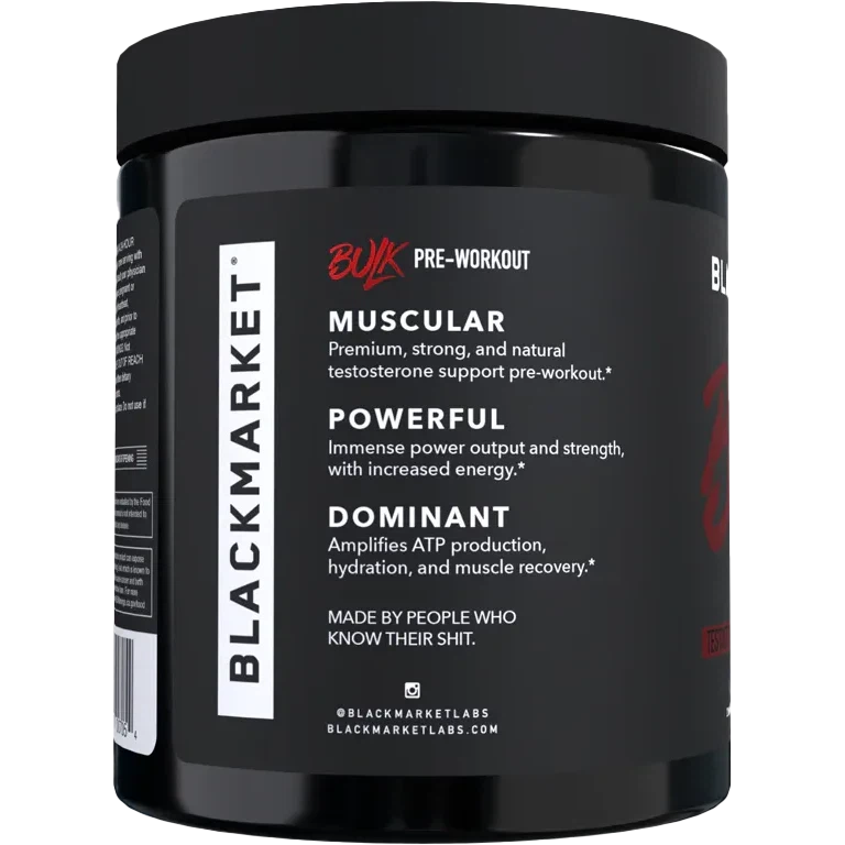 BlackMarket BULK-N101 Nutrition