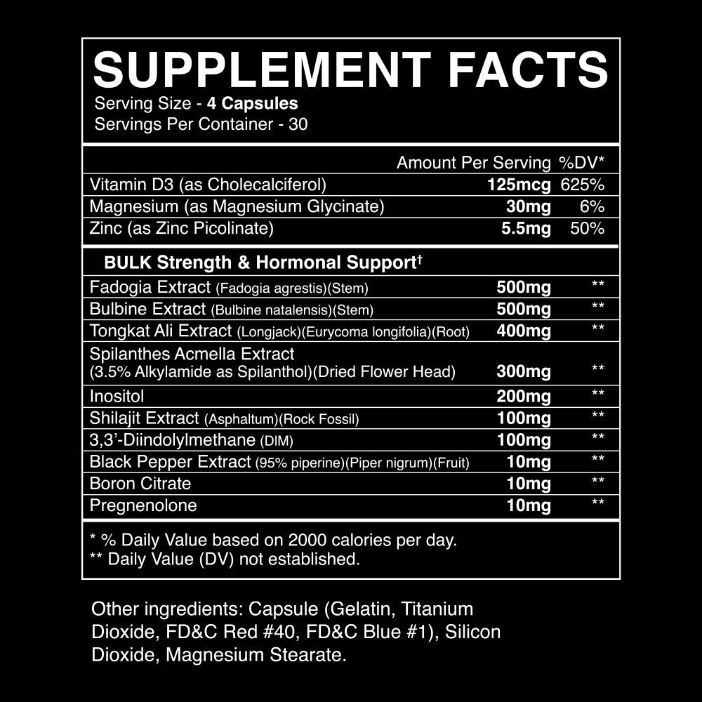 BlackMarket BULK Pills-N101 Nutrition