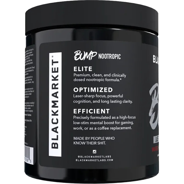 BlackMarket BUMP Laser Focus Nootropic-N101 Nutrition