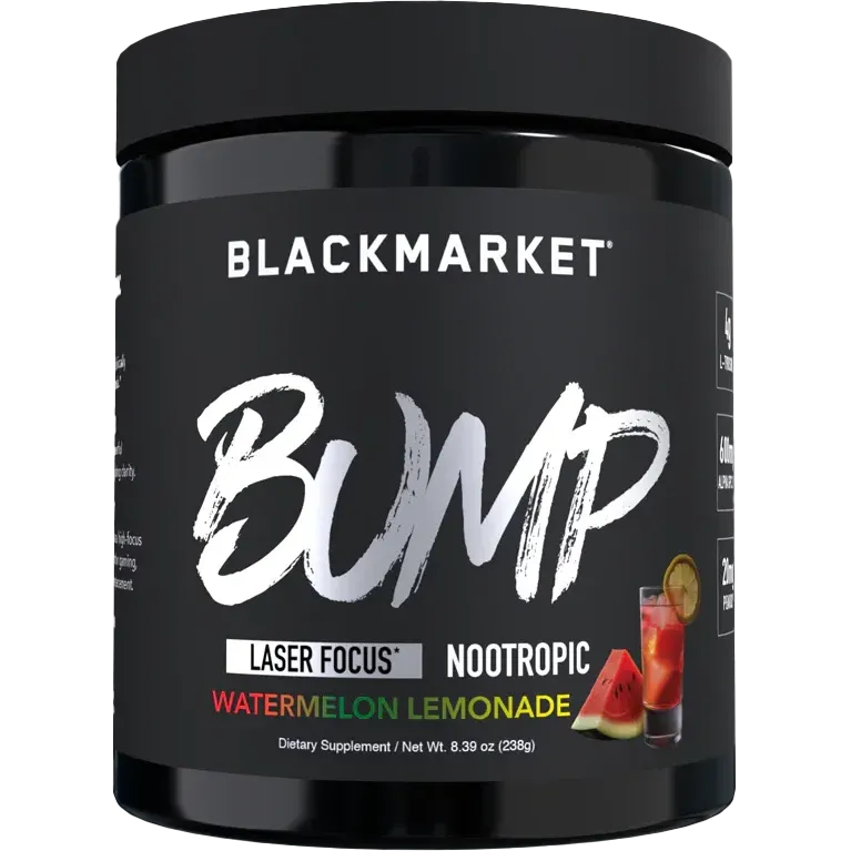 BlackMarket BUMP Laser Focus Nootropic-40/20 servings-Watermelon Lemonade-N101 Nutrition