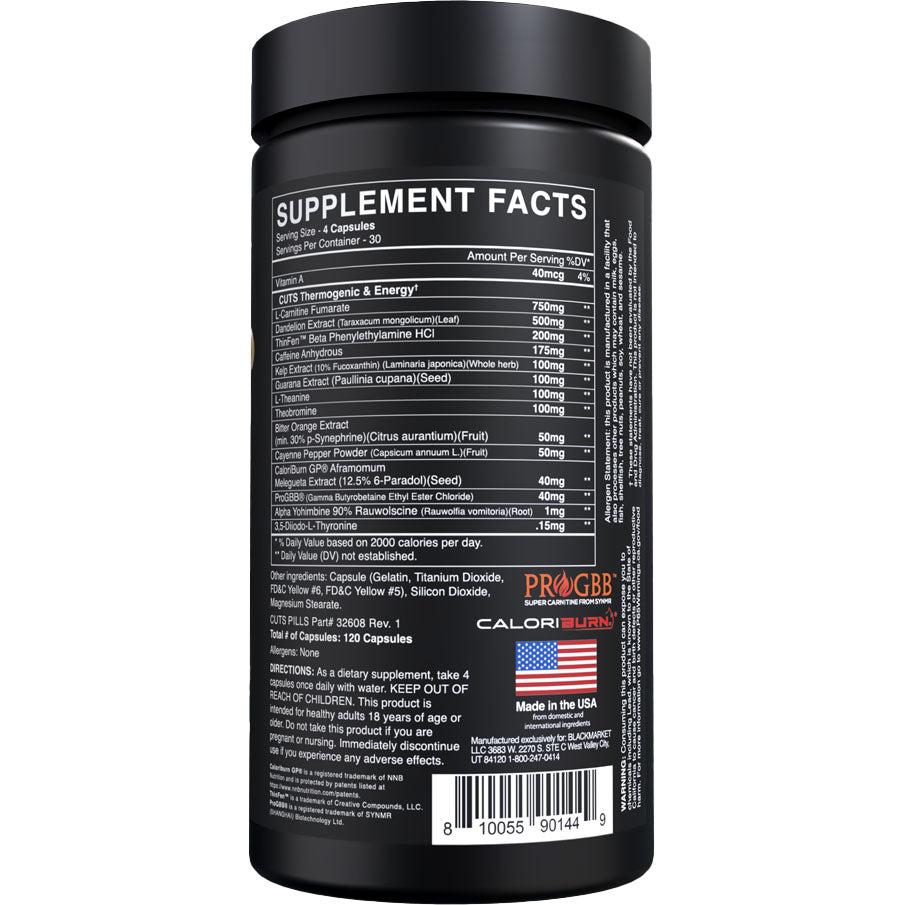 BlackMarket CUTS Pills-N101 Nutrition