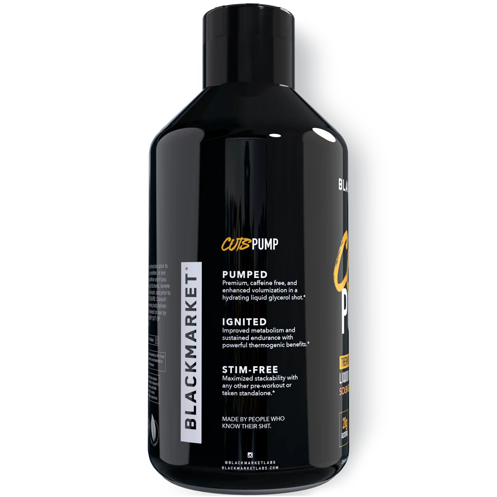 BlackMarket CUTS PUMP Thermogenic Liquid Glycerol-N101 Nutrition