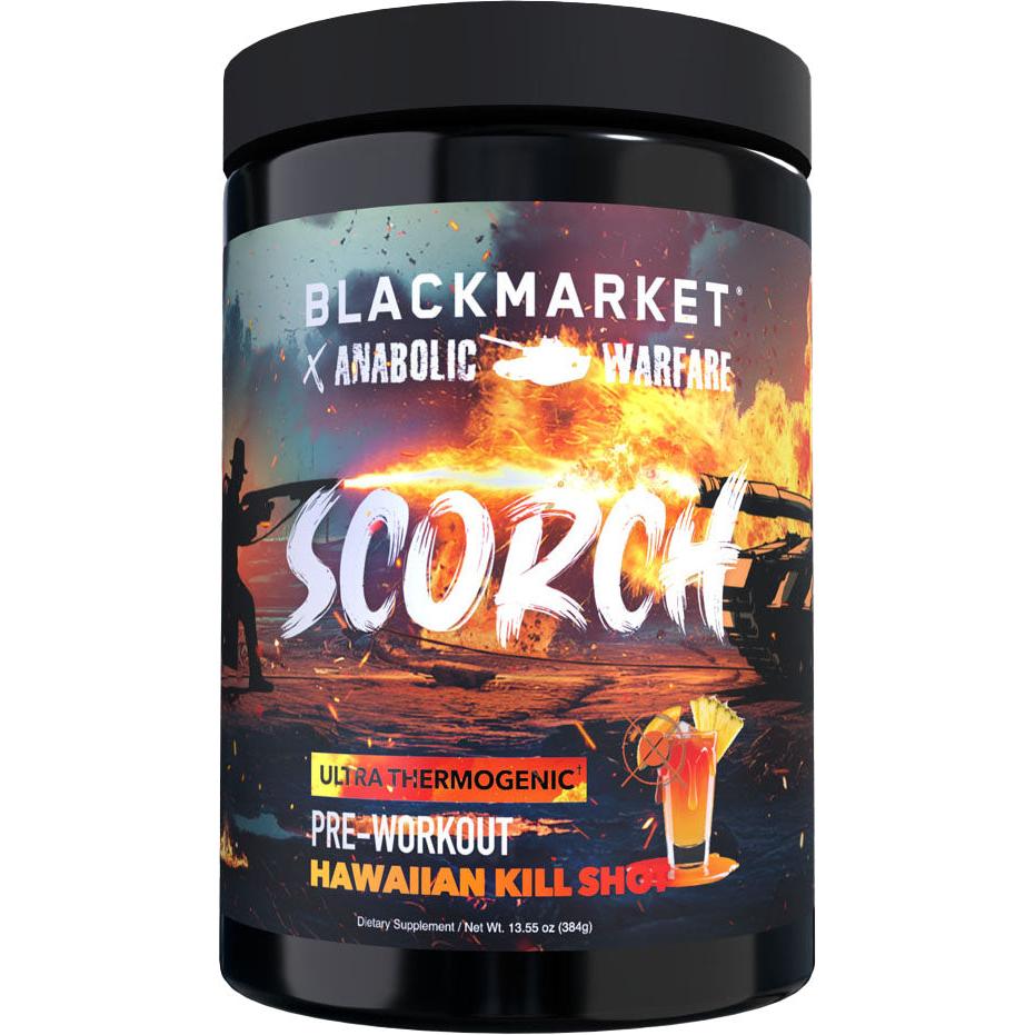 BlackMarket SCORCH Ultra-Thermogenic Pre-Workout-20 servings-Hawaiian Kill Shot-N101 Nutrition
