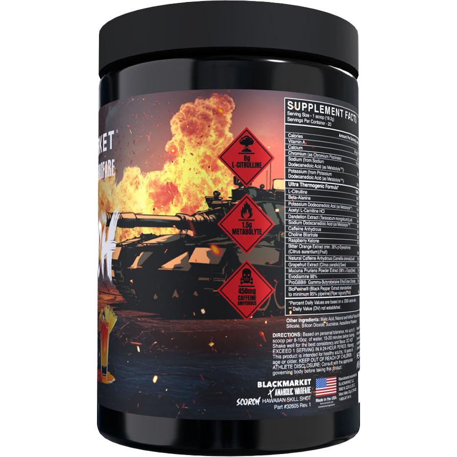 BlackMarket SCORCH Ultra-Thermogenic Pre-Workout-N101 Nutrition