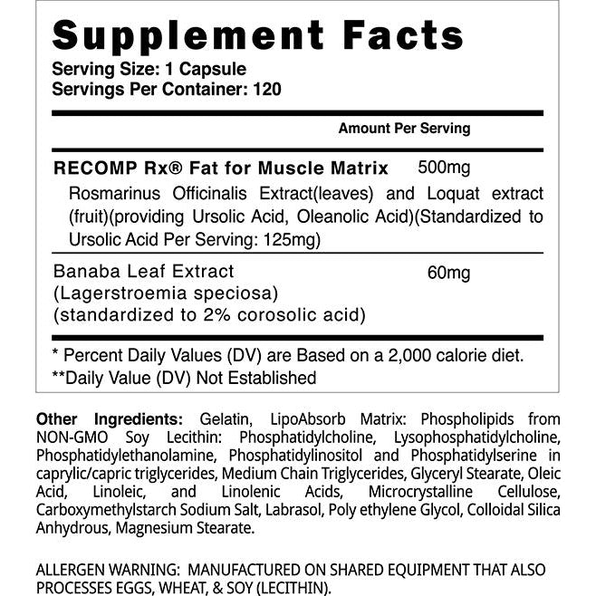 Blackstone Labs Recomp Rx-N101 Nutrition