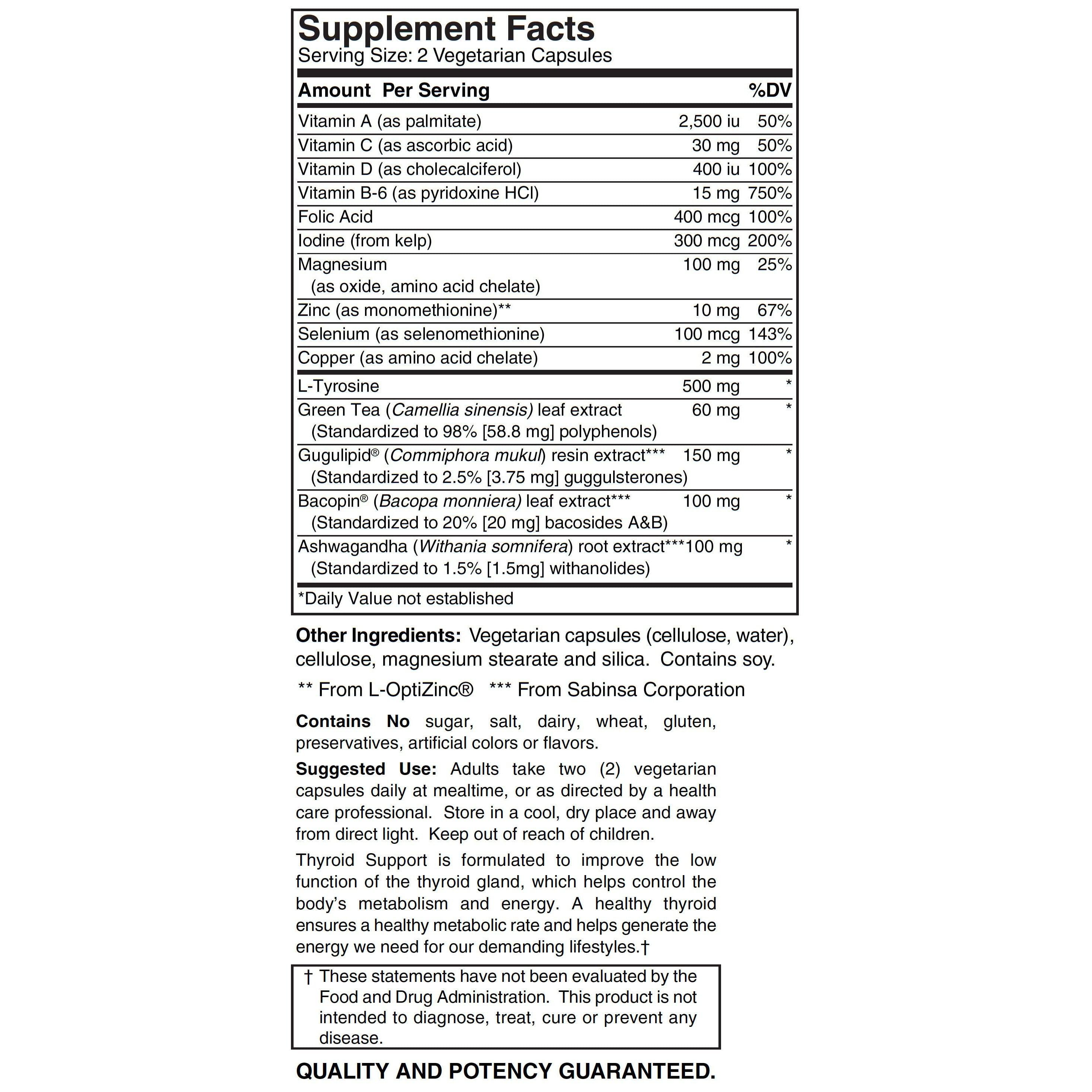Blue Ridge Thyroid Support-N101 Nutrition