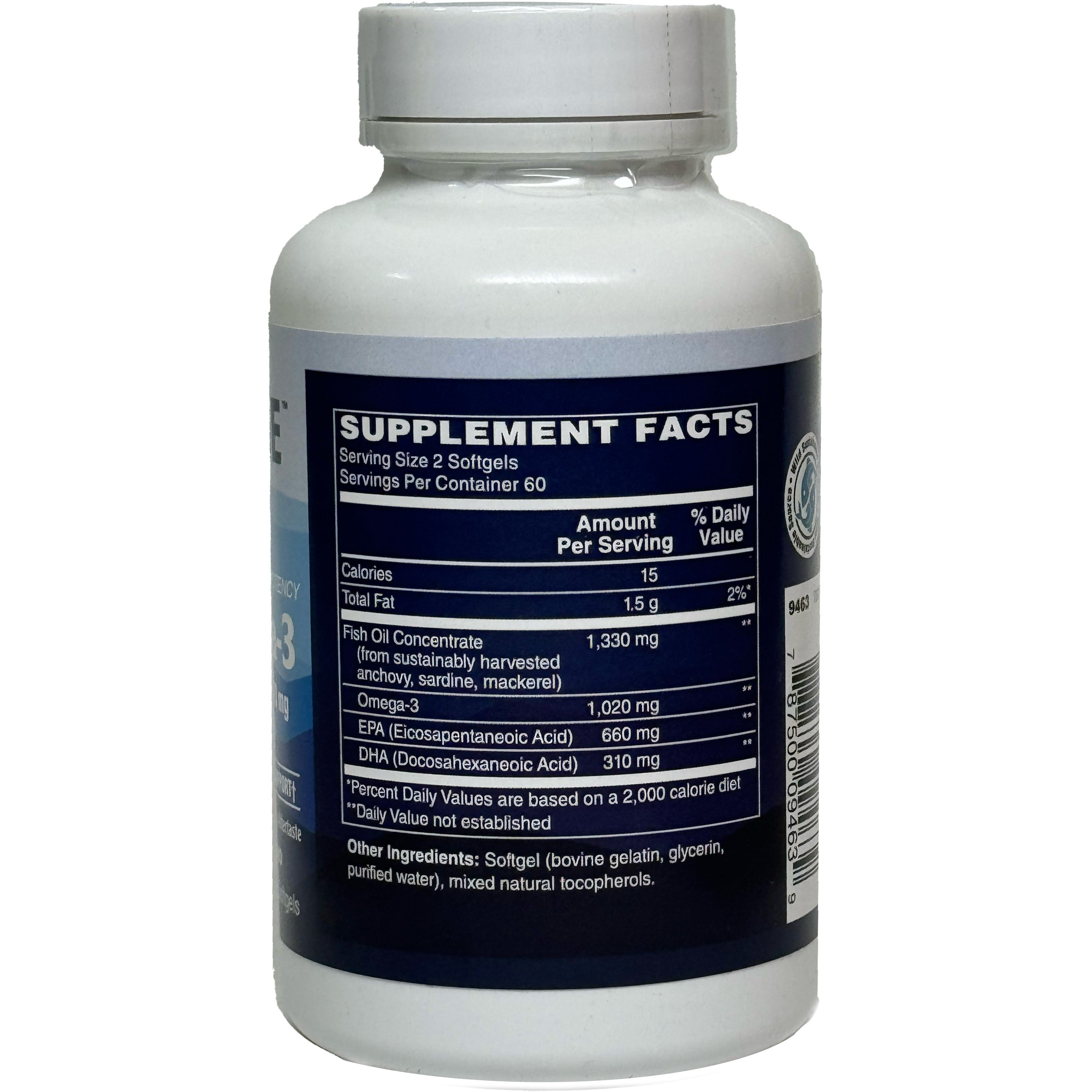 Blue Ridge Ultra Omega-3 Mini-Size Softgels-N101 Nutrition