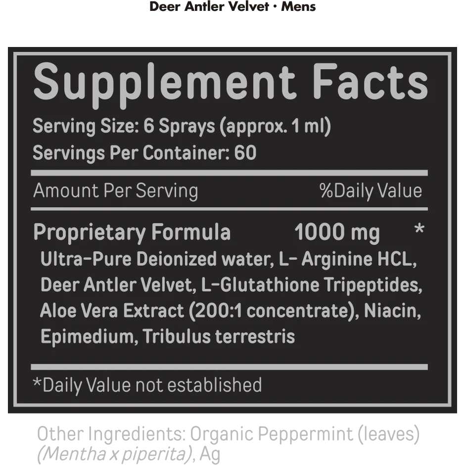 Bucked Up Deer Antler Velvet Extract Spray-N101 Nutrition