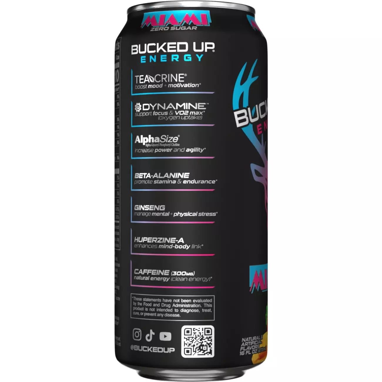 Bucked Up Energy RTD-N101 Nutrition