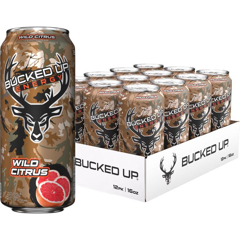 Bucked Up Energy RTD-Case (12 cans)-Wild Citrus-N101 Nutrition