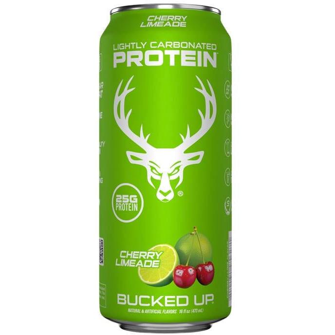 Bucked Up Lightly Carbonated Protein RTD-Case (12 cans)-Cherry Limeade-N101 Nutrition