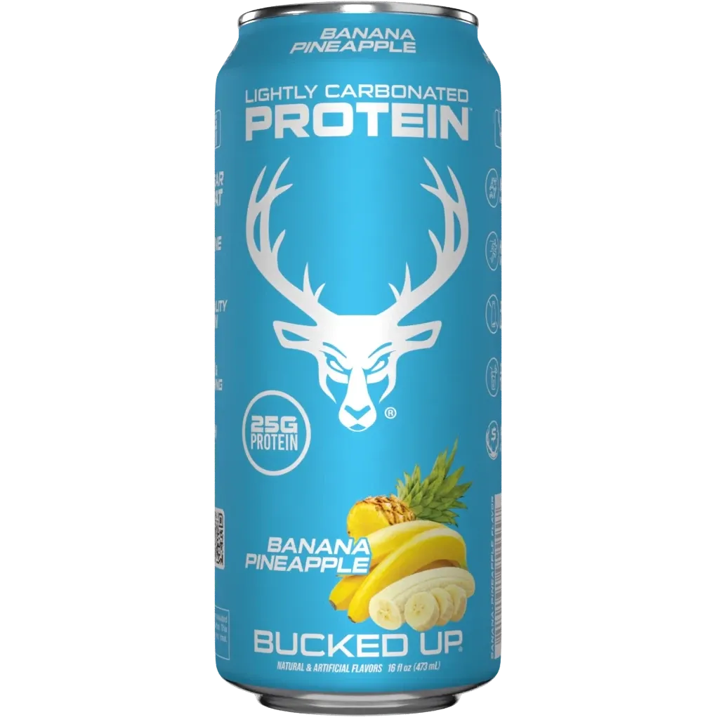 Bucked Up Lightly Carbonated Protein RTD-Single Can (16 fl oz)-Banana Pineapple-N101 Nutrition