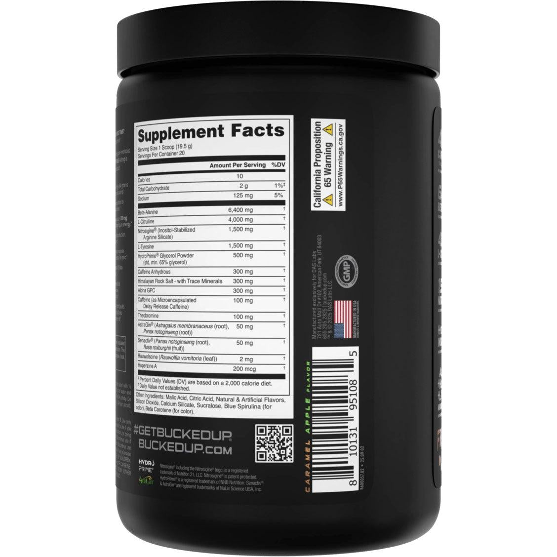 Bucked Up Mother Bucker-N101 Nutrition