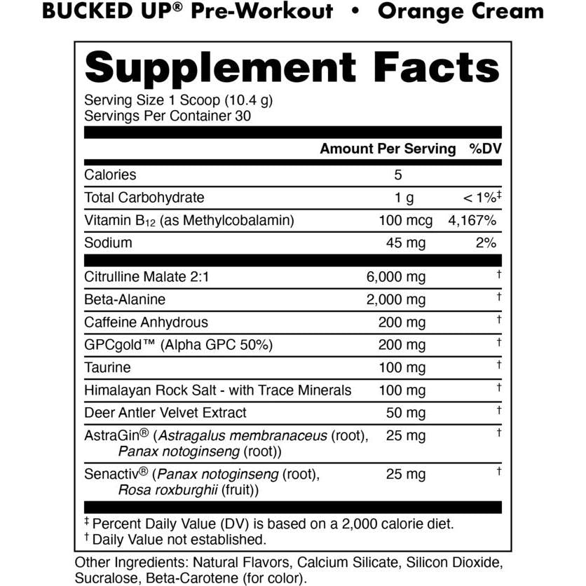 Bucked Up Pre-Workout-N101 Nutrition