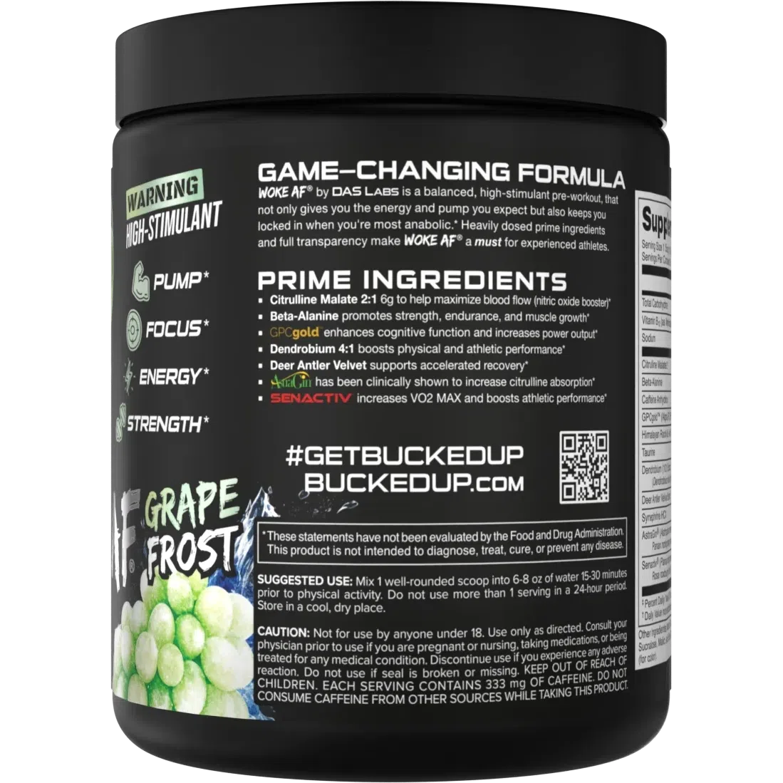 Bucked Up WOKE AF New Year's Limited Edition-N101 Nutrition