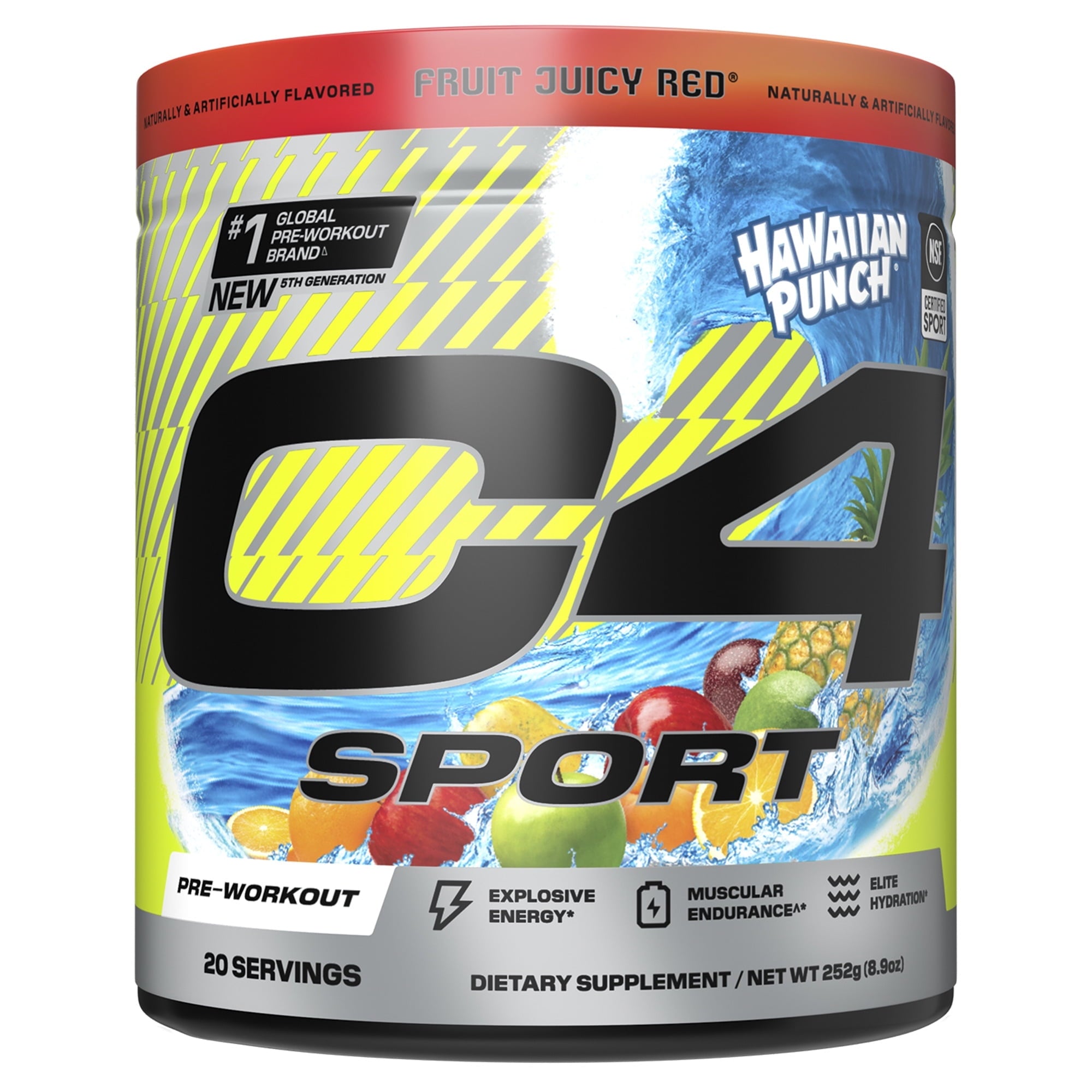 Cellucor C4 Sport-20 servings-Hawaiian Punch® Fruit Juicy Red-N101 Nutrition