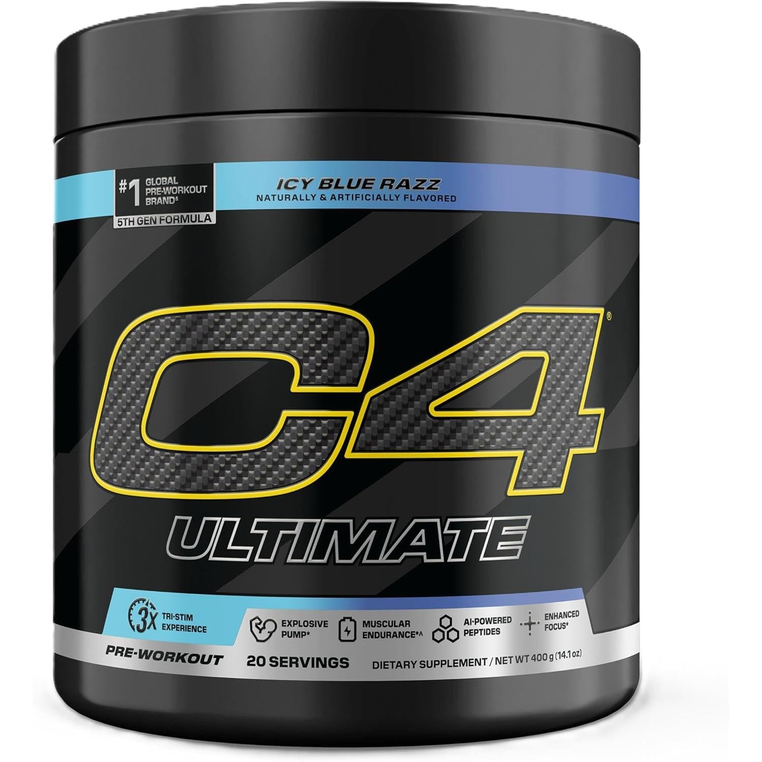 Cellucor C4 Ultimate Pre-Workout-20 servings-Icy Blue Razz-N101 Nutrition