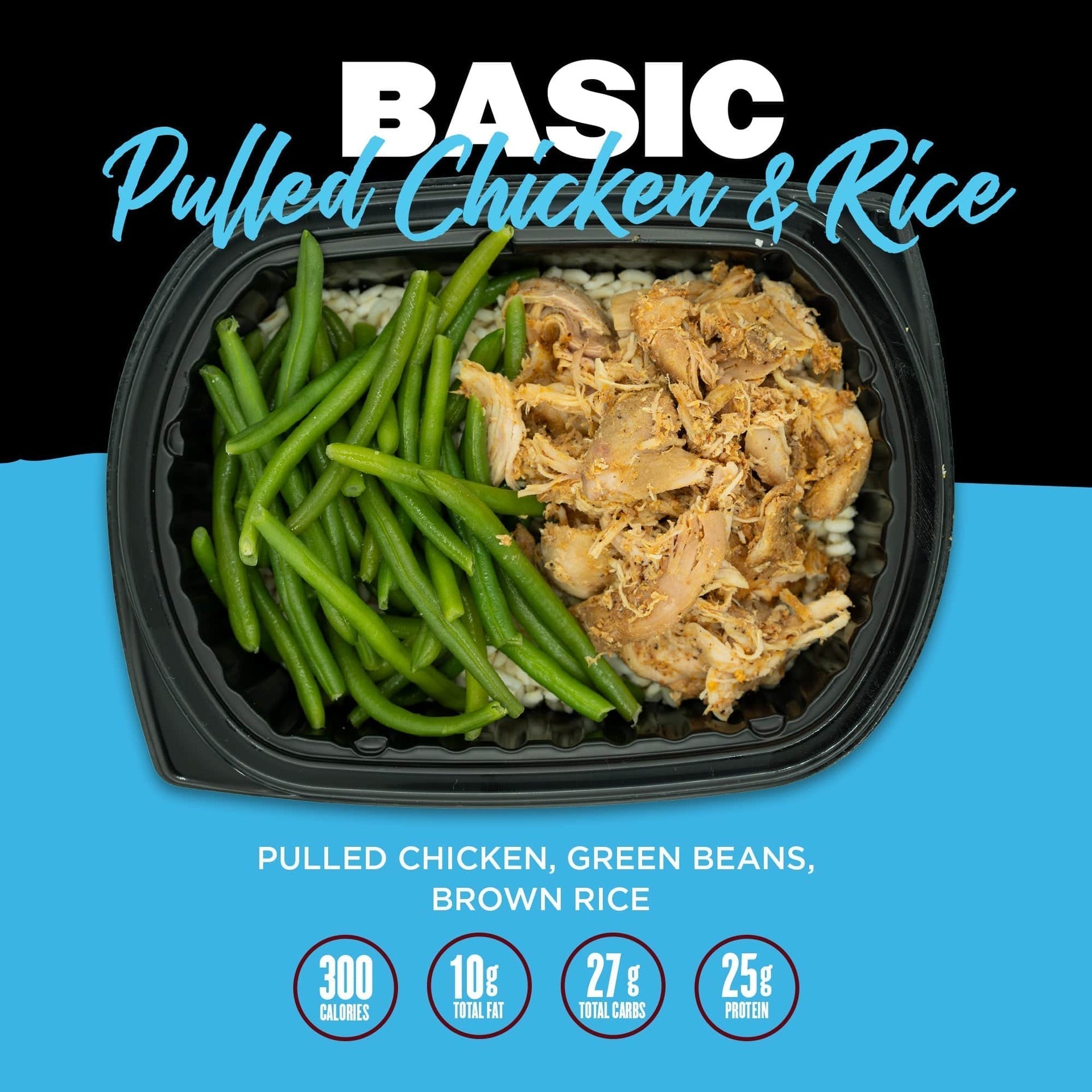 Clean Eatz Kitchen Meal Basics-Pulled Chicken & Rice-N101 Nutrition