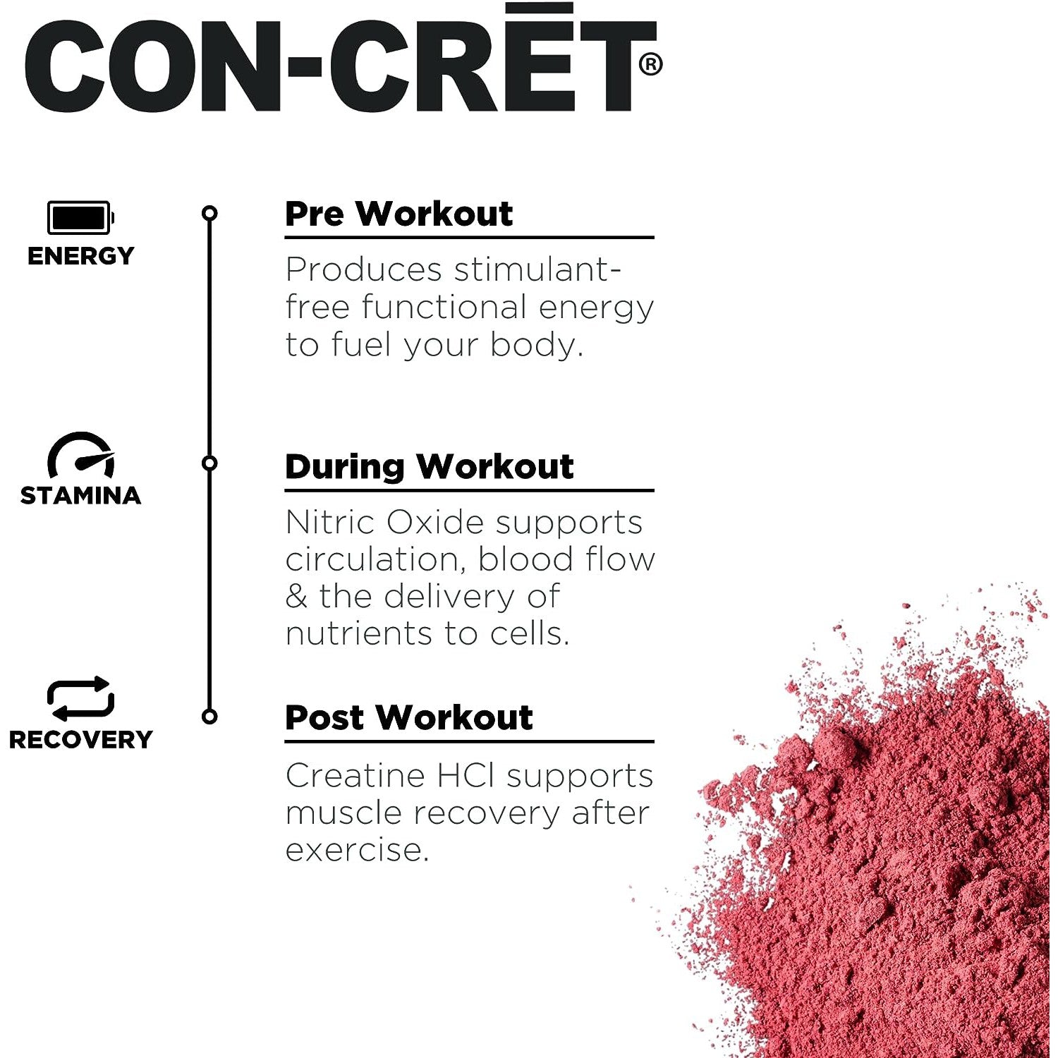 CON-CRET + Nitric Oxide with HydroNOX™-N101 Nutrition