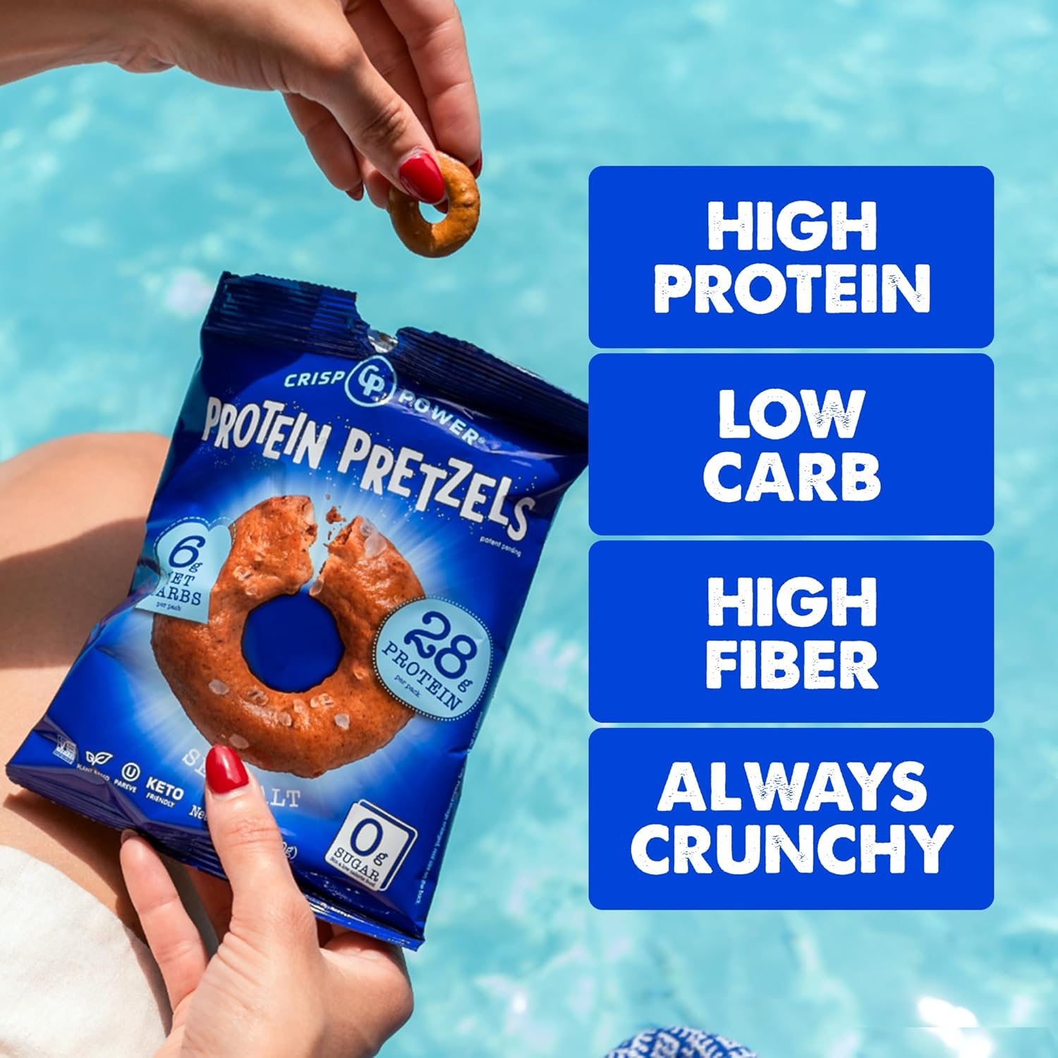 Crisp Power Protein Pretzels-N101 Nutrition