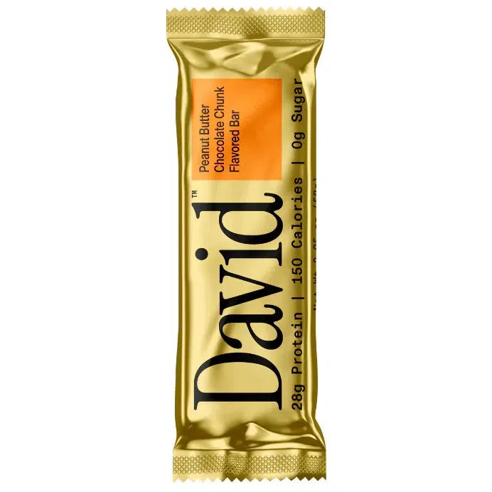 David Bar-Single Bar (58 g)-Peanut Butter Chocolate Chunk-N101 Nutrition