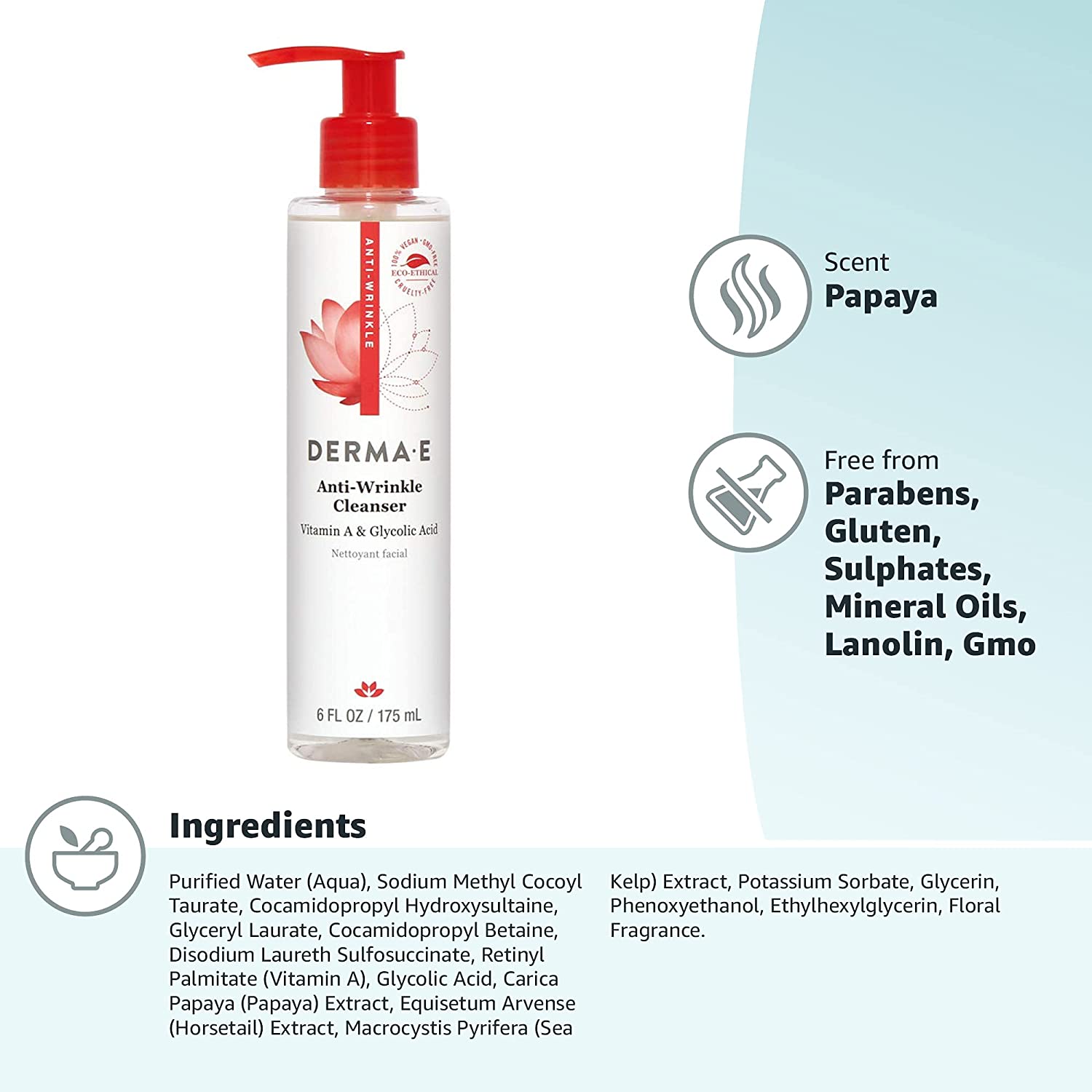 DERMA E Anti-Wrinkle Cleanser-N101 Nutrition