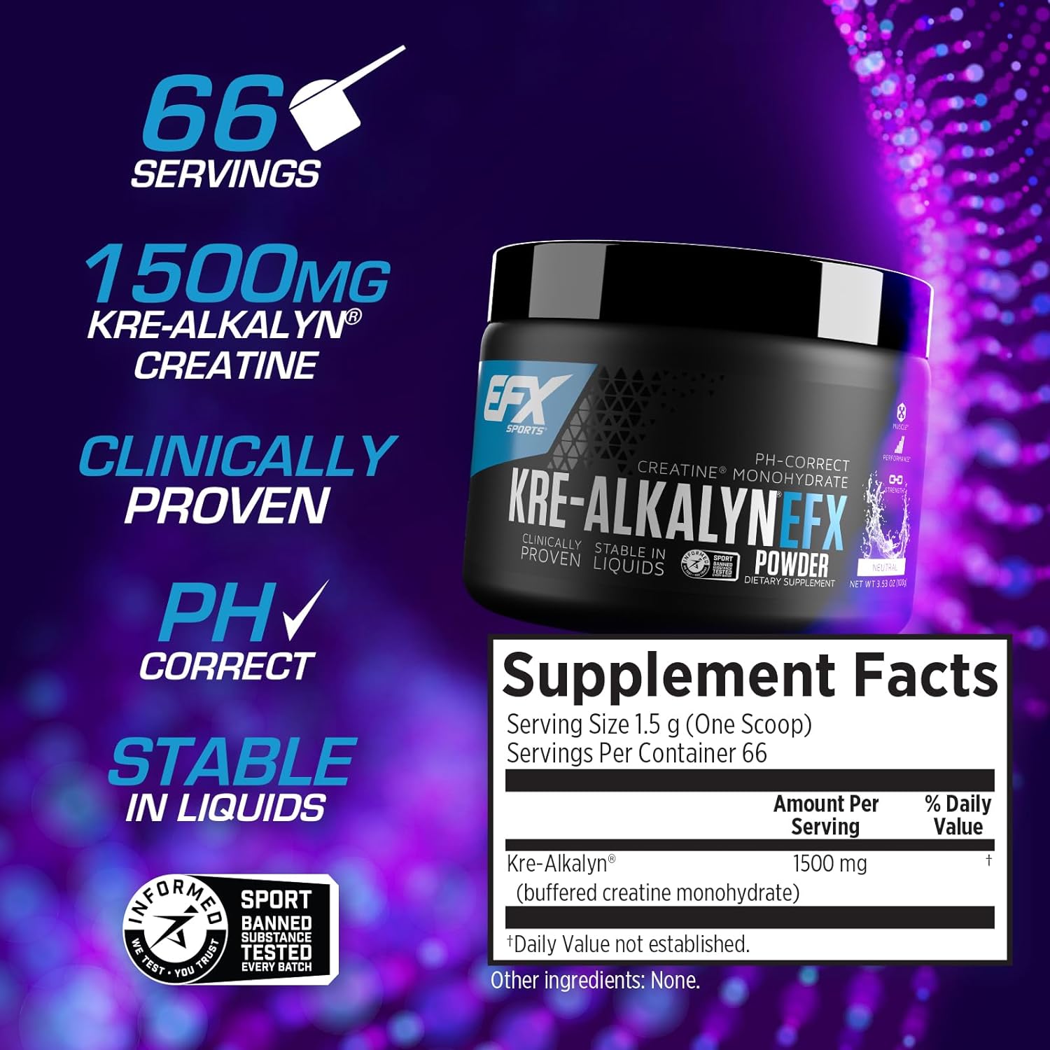 EFX Sports Kre-Alkalyn EFX Powder-N101 Nutrition