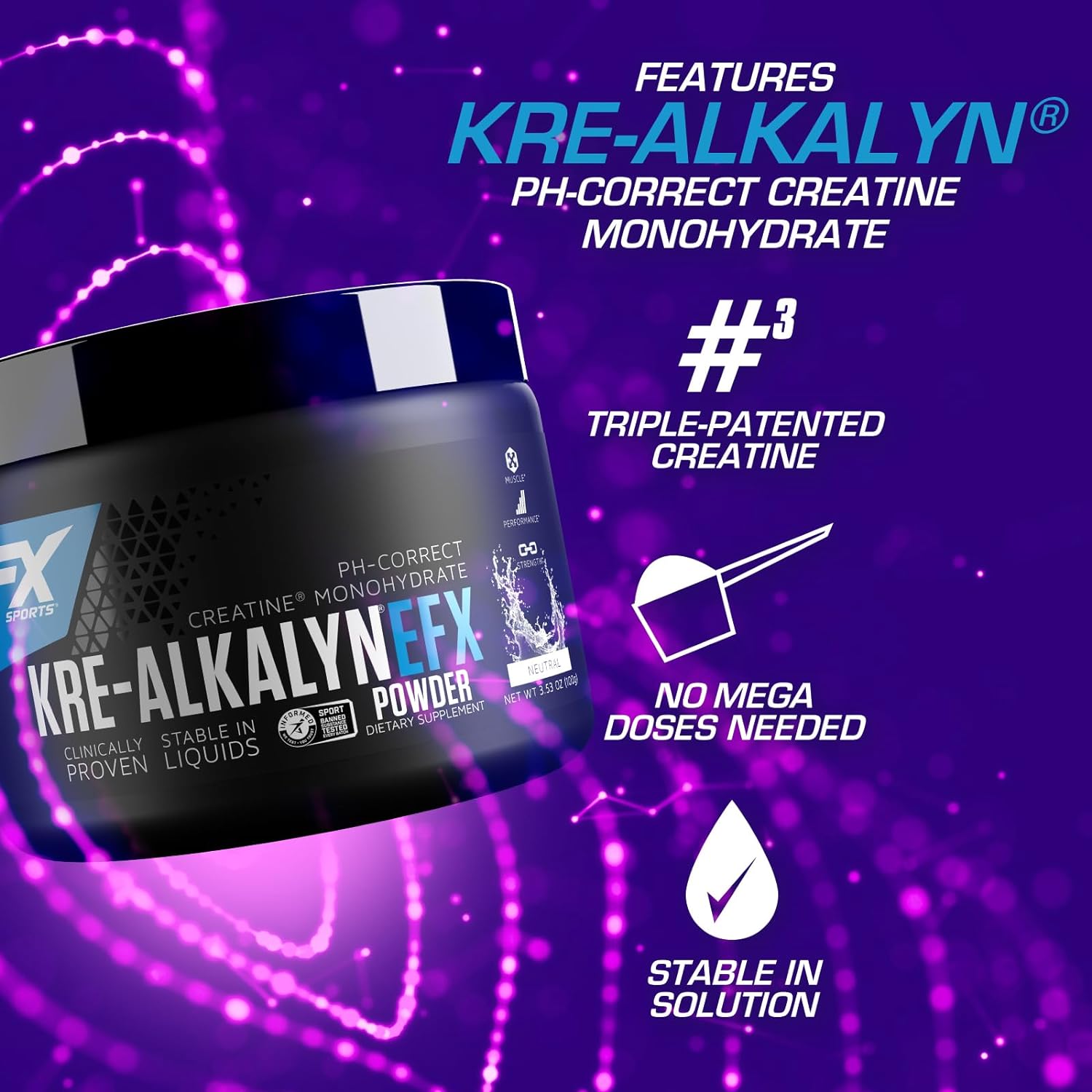 EFX Sports Kre-Alkalyn EFX Powder-N101 Nutrition