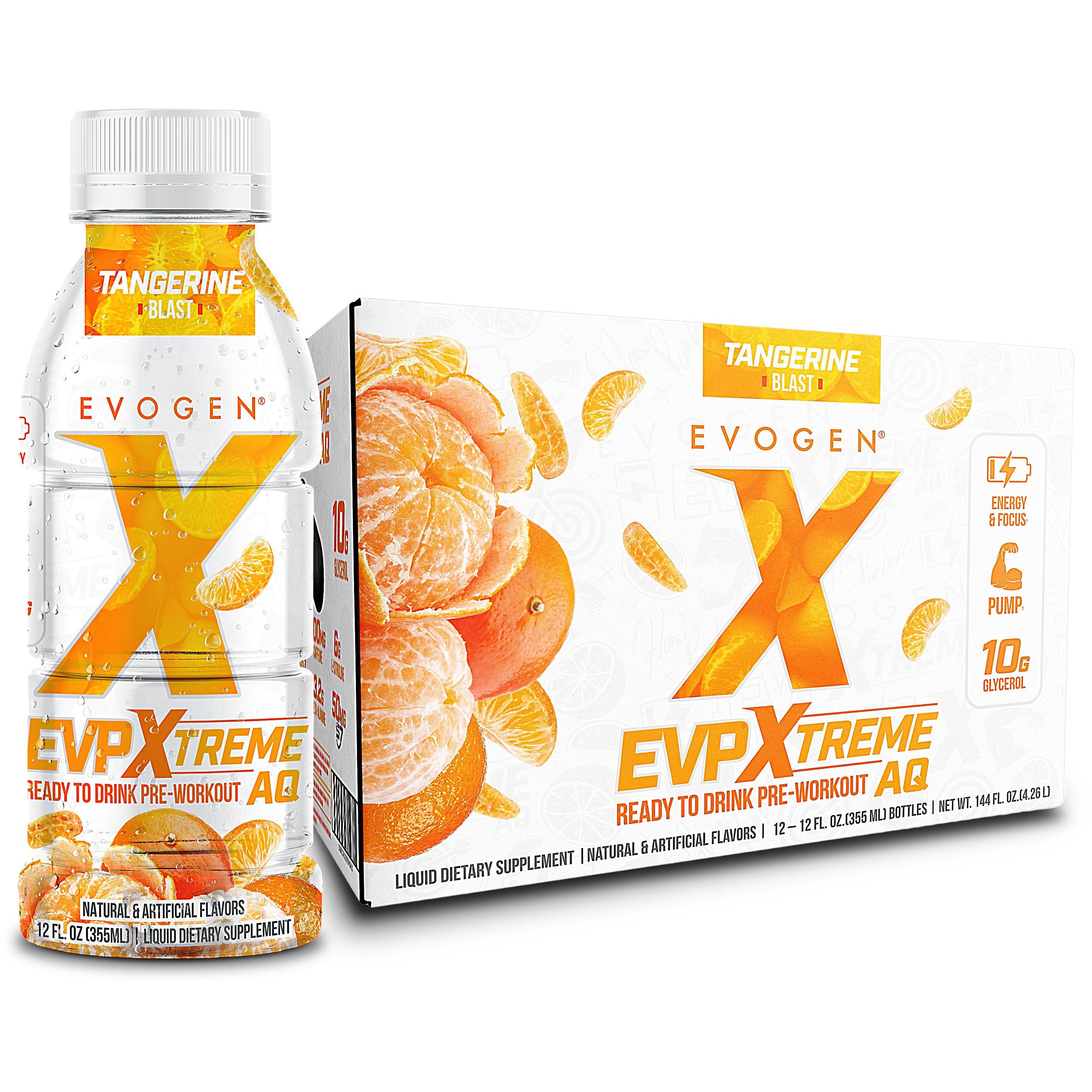 Evogen EVP Xtreme AQ RTD-Case (12 bottles)-Tangerine Blast-N101 Nutrition