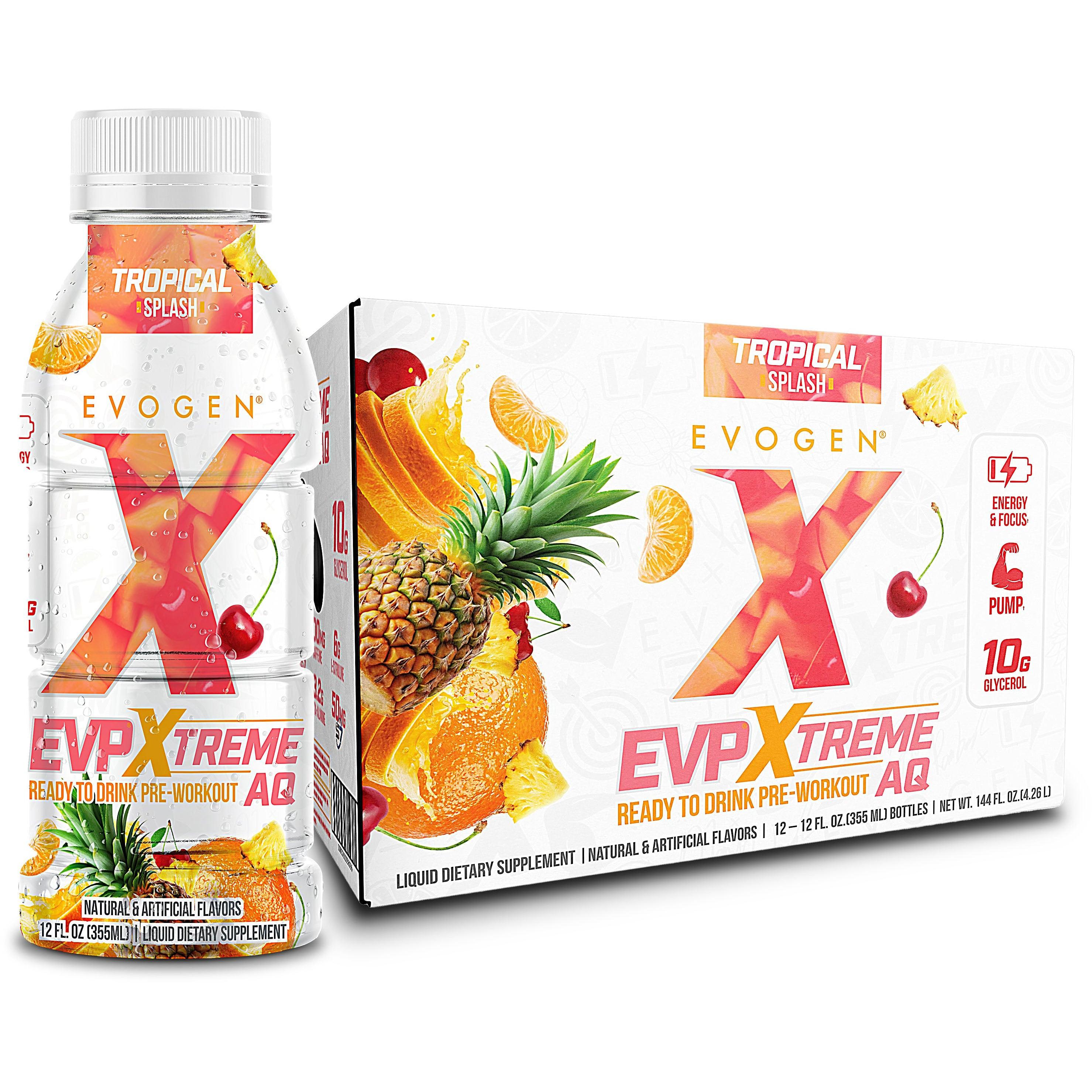 Evogen EVP Xtreme AQ RTD-Case (12 bottles)-Tropical Splash-N101 Nutrition